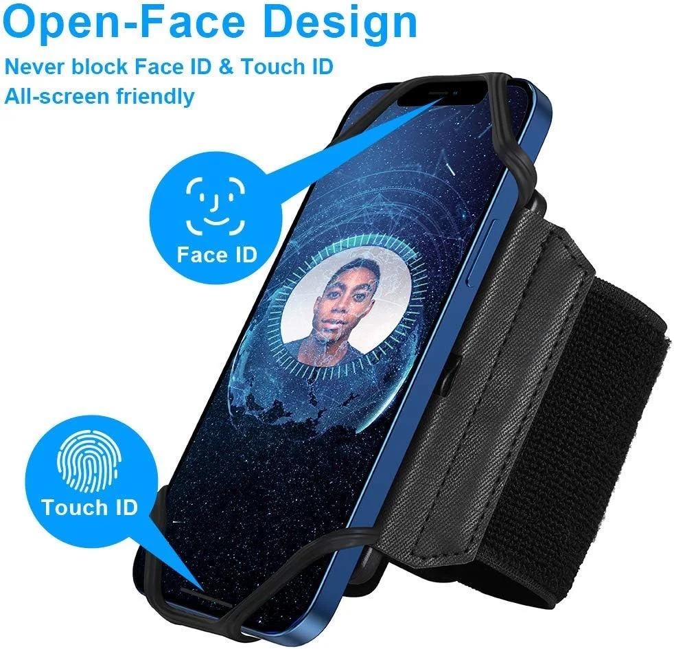 نگهدارنده گوشی مچی VUP، بازوبند چرخان 360 درجه برای آیفون 15/14/13/Pro Max/Pro/Mini/12/11/SE 2020/Xs/XR/X/8/7/Plus، مناسب برای تمام گوشی های هوشمند 4-6.7 اینچی (مشکی-کوچک) نگهدارنده گوشی مچی VUP، بازوبند چرخان 360 درجه برای آیفون 15/14/13/Pro Max/Pro/Mini/12/11/SE 2020/Xs/XR/X/8/7/Plus، مناسب برای تمام گوشی های هوشمند 4-6.7 اینچی (مشکی-کوچک)