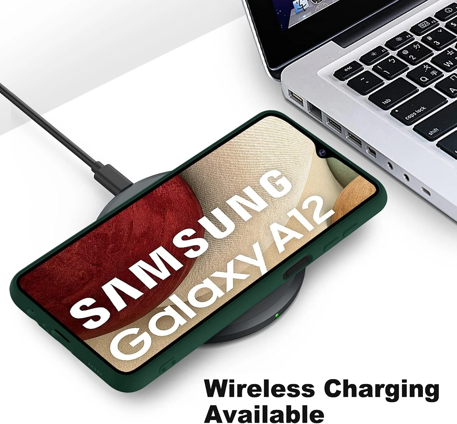 قاب سیلیکونی پریمیوم YATWIN برای گوشی سامسونگ گلکسی A12/M12، با محافظت از دوربین، بافت نرم و ابریشمی، بسیار نازک، ضد ضربه و ضد خش، سبز قاب سیلیکونی پریمیوم YATWIN برای گوشی سامسونگ گلکسی A12/M12، با محافظت از دوربین، بافت نرم و ابریشمی، بسیار نازک، ضد ضربه و ضد خش، سبز