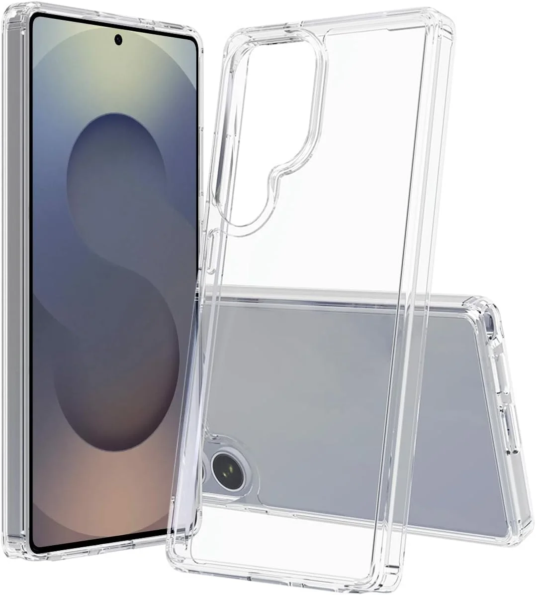 قاب محافظ کریستالی شفاف هیبریدی T Tersely سازگار با سامسونگ گلکسی S25 Ultra - فناوری TPU + پلی کربنات، ضد زردی، قاب محافظ، پوشش ضربه گیر مقاوم در برابر ضربه