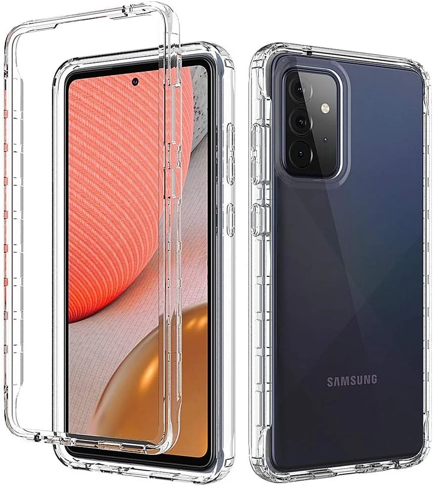 کاور محافظ گوشی سامسونگ گلکسی A52 5G، شفاف، باریک، محافظ 360 درجه جلو و پشت، دارای محافظ صفحه نمایش داخلی، پوشش کامل بدنه، ژل سیلیکونی (شفاف) کاور محافظ گوشی سامسونگ گلکسی A52 5G، شفاف، باریک، محافظ 360 درجه جلو و پشت، دارای محافظ صفحه نمایش داخلی، پوشش کامل بدنه، ژل سیلیکونی (شفاف)