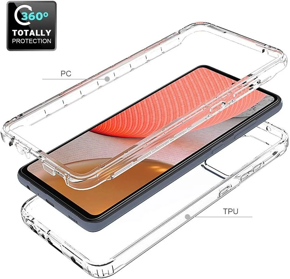 کاور محافظ گوشی سامسونگ گلکسی A52 5G، شفاف، باریک، محافظ 360 درجه جلو و پشت، دارای محافظ صفحه نمایش داخلی، پوشش کامل بدنه، ژل سیلیکونی (شفاف) کاور محافظ گوشی سامسونگ گلکسی A52 5G، شفاف، باریک، محافظ 360 درجه جلو و پشت، دارای محافظ صفحه نمایش داخلی، پوشش کامل بدنه، ژل سیلیکونی (شفاف)