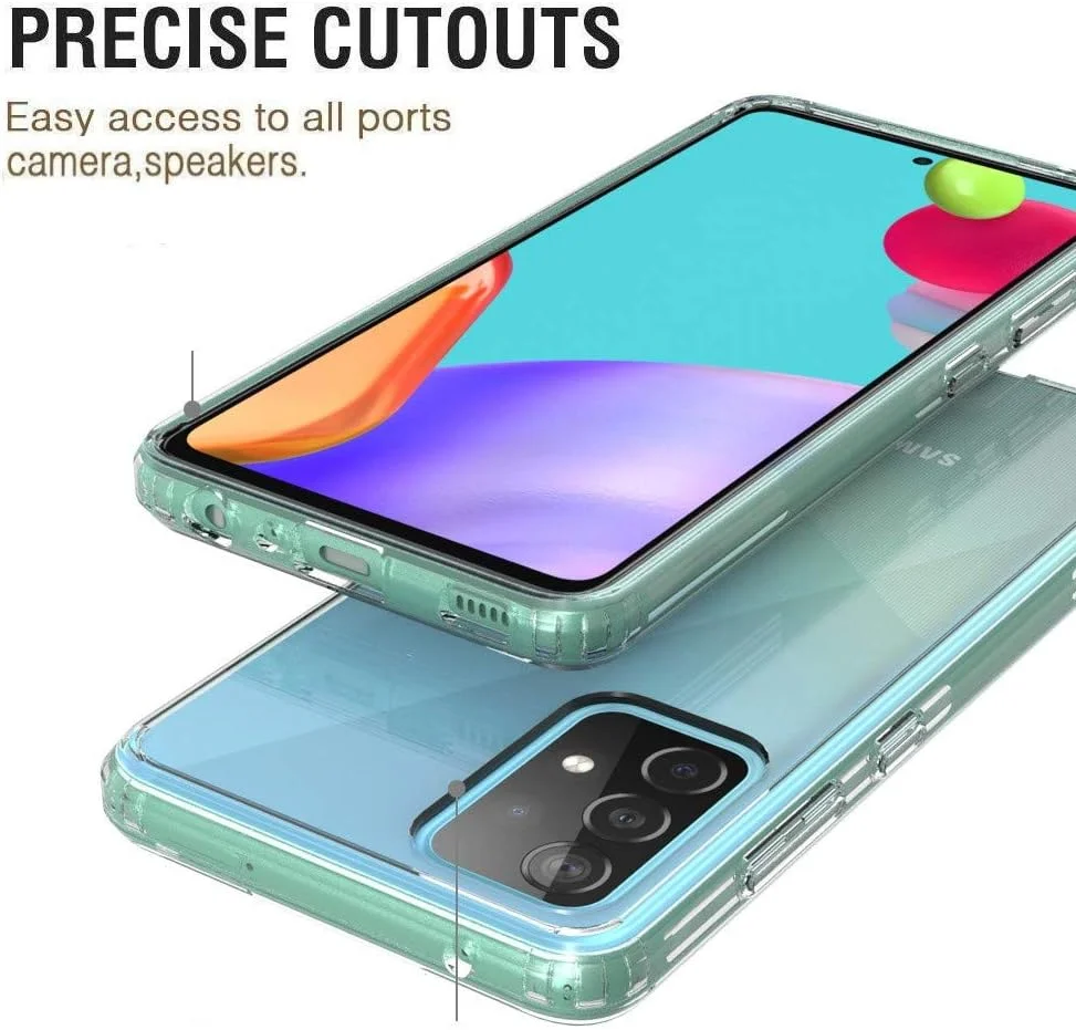 کاور محافظ گوشی سامسونگ گلکسی A52 5G، شفاف، باریک، محافظ 360 درجه جلو و پشت، دارای محافظ صفحه نمایش داخلی، پوشش کامل بدنه، ژل سیلیکونی (شفاف) کاور محافظ گوشی سامسونگ گلکسی A52 5G، شفاف، باریک، محافظ 360 درجه جلو و پشت، دارای محافظ صفحه نمایش داخلی، پوشش کامل بدنه، ژل سیلیکونی (شفاف)