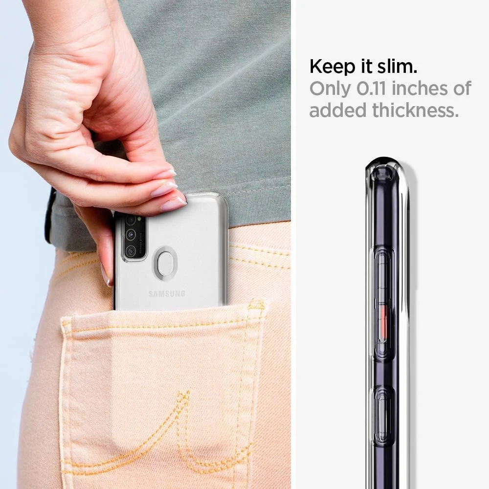 کاور ژله ای شفاف اسپیگن مدل Liquid Crystal مناسب برای گوشی سامسونگ گلکسی M21 و سامسونگ گلکسی M30s کاور ژله ای شفاف اسپیگن مدل Liquid Crystal مناسب برای گوشی سامسونگ گلکسی M21 و سامسونگ گلکسی M30s