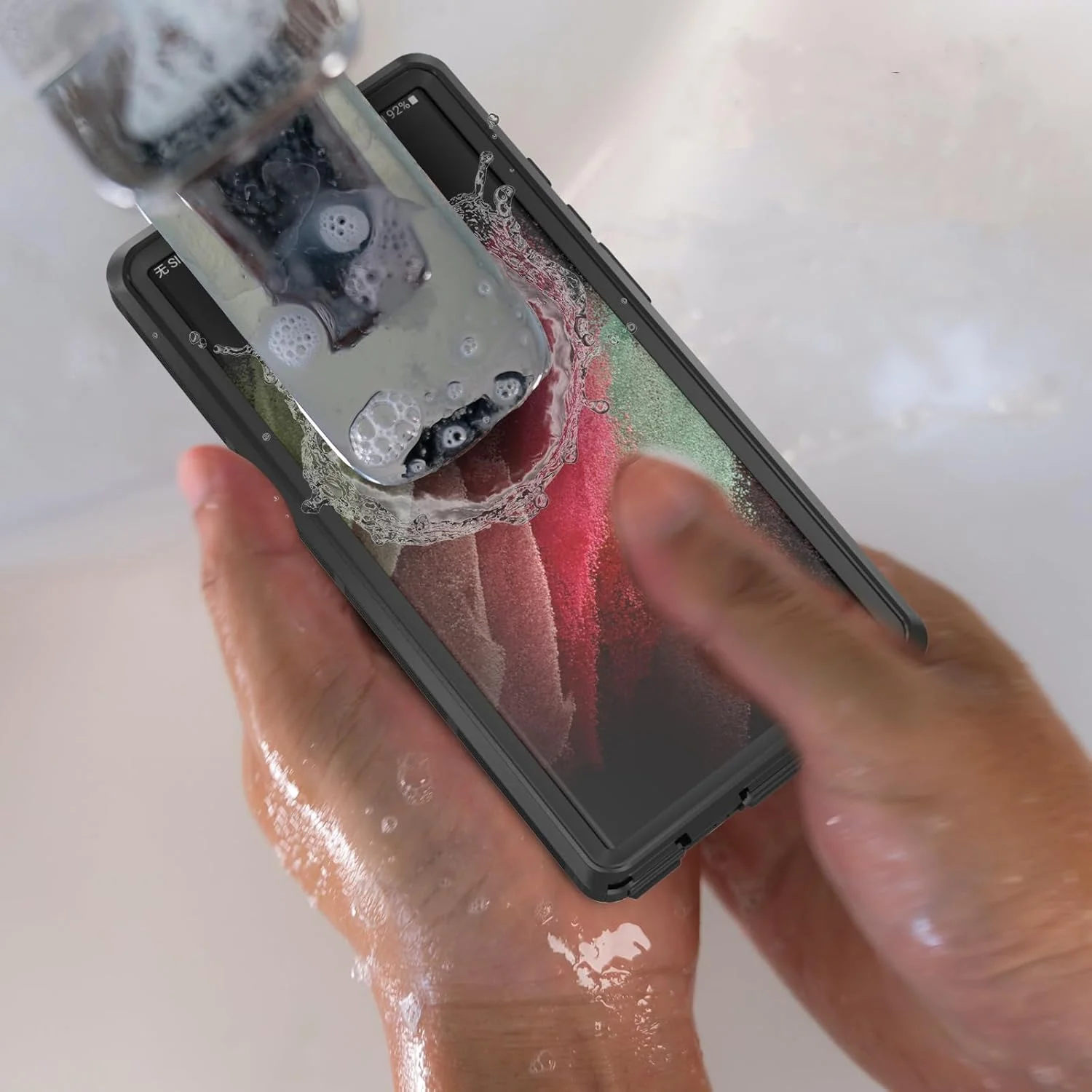 محافظ ضد آب IP68 مناسب برای گلکسی S23 Ultra، قاب شنا، محافظت کامل، ضد ضربه، ضد گرد و غبار، ضد برف، دارای محافظ صفحه نمایش داخلی - مشکی محافظ ضد آب IP68 مناسب برای گلکسی S23 Ultra، قاب شنا، محافظت کامل، ضد ضربه، ضد گرد و غبار، ضد برف، دارای محافظ صفحه نمایش داخلی - مشکی