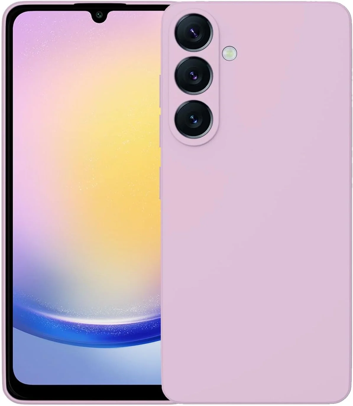 قاب سیلیکونی گوشی سامسونگ گلکسی آ 25 5G، محافظ نرم (بنفش روشن، آ 25 5G)