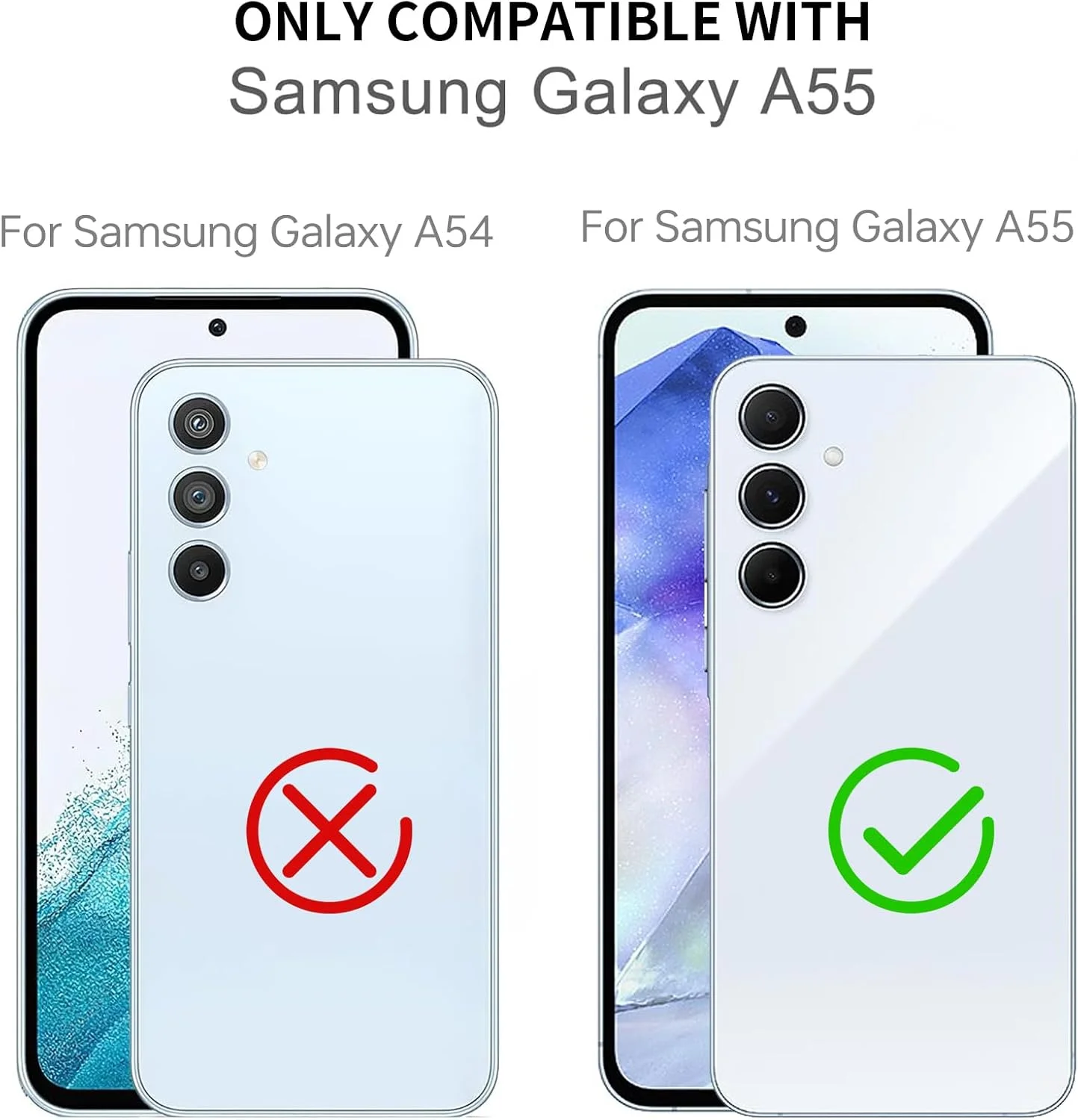 قاب سیلیکونی گوشی سامسونگ گلکسی آ 55 5G، کاور محافظ نرم (بنفش روشن، آ 55 5G)