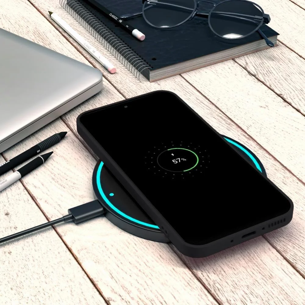 کاور محافظ گوشی سامسونگ گلکسی M55، کاور نرم با سطح مات [فوق العاده نازک] [مقاوم در برابر خراش] کاور محافظ TPU نرم برای گوشی موبایل گلکسی M55 5G - مشکی