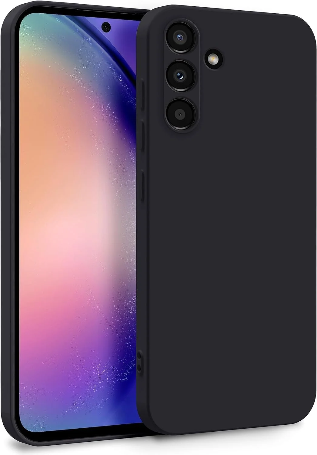 کاور محافظ گوشی سامسونگ گلکسی M55، کاور نرم با سطح مات [فوق العاده نازک] [مقاوم در برابر خراش] کاور محافظ TPU نرم برای گوشی موبایل گلکسی M55 5G - مشکی