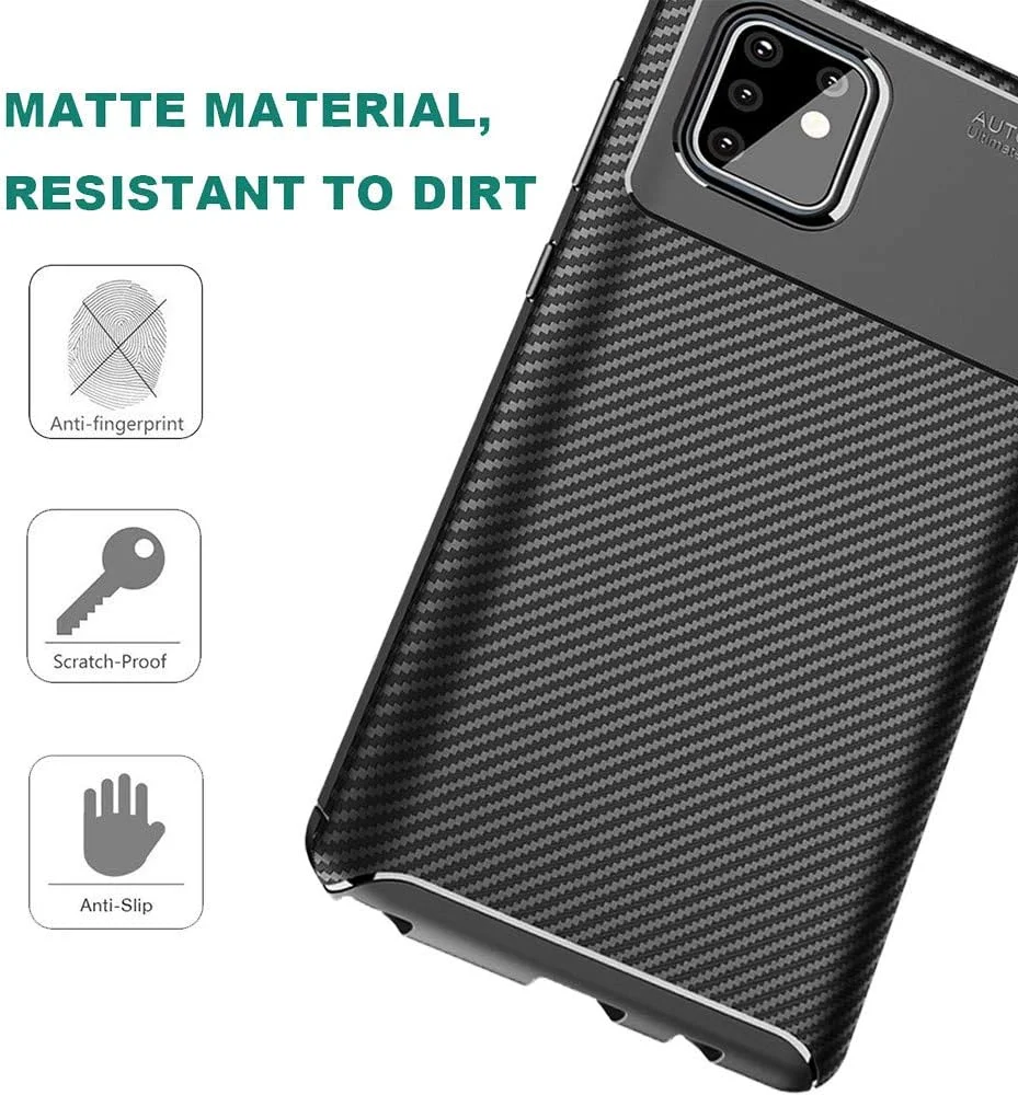قاب گوشی برای سامسونگ گلکسی نوت 10 لایت به همراه محافظ صفحه نمایش شیشه ای و لوازم جانبی موبایل، باریک، مقاوم، سیلیکونی TPU نرم با فیبر کربن، مناسب برای گلکسی A81، گلکسی M60S، N770F، مشکی قاب گوشی برای سامسونگ گلکسی نوت 10 لایت به همراه محافظ صفحه نمایش شیشه ای و لوازم جانبی موبایل، باریک، مقاوم، سیلیکونی TPU نرم با فیبر کربن، مناسب برای گلکسی A81، گلکسی M60S، N770F، مشکی