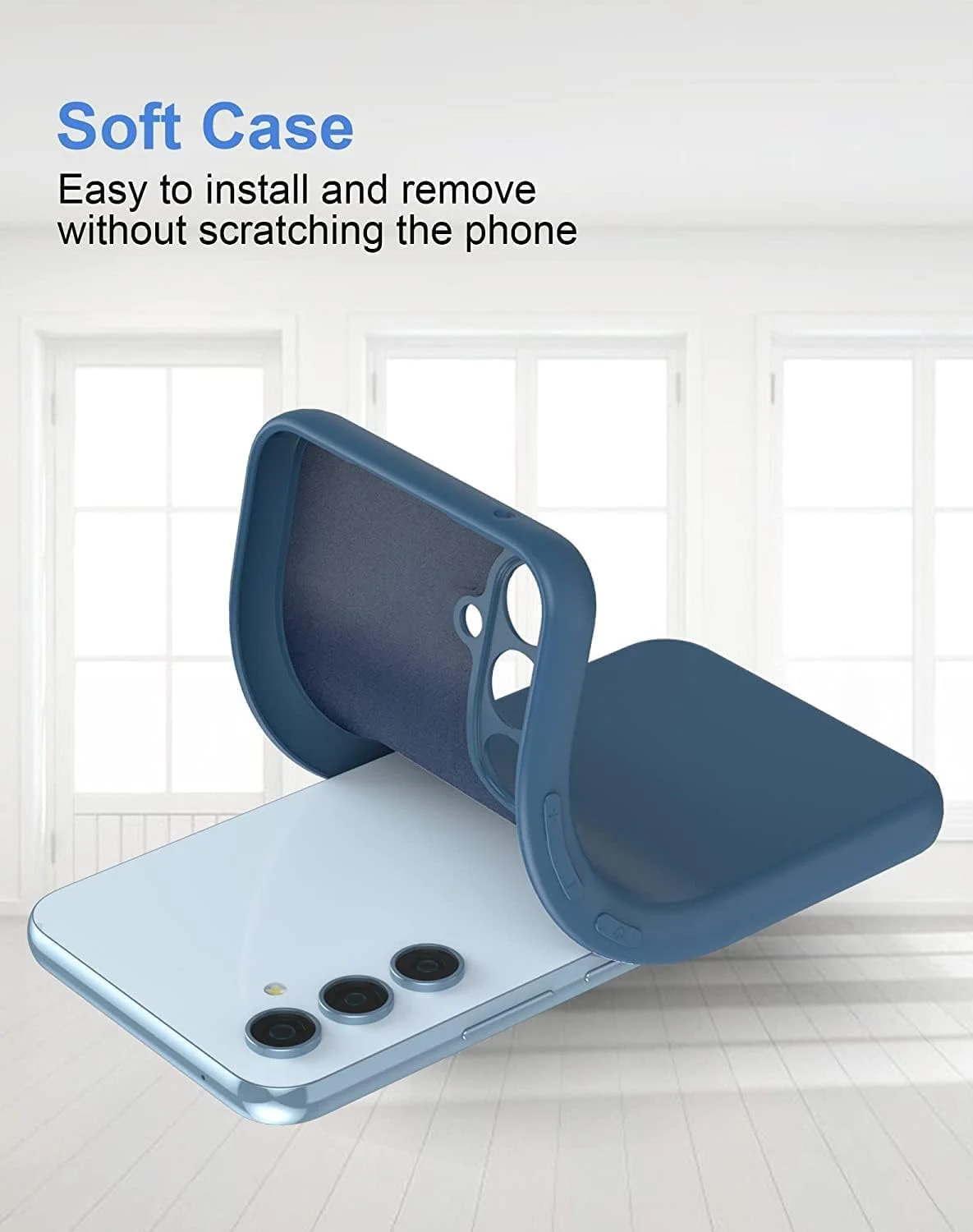 کاور محافظ | سامسونگ گلکسی A54 5G | کاور سیلیکونی | باریک | TPU نرم | سبک وزن | پوشش مات | ضد ضربه | ضد اثر انگشت | برای سامسونگ گلکسی A54 5G | آبی کاور محافظ | سامسونگ گلکسی A54 5G | کاور سیلیکونی | باریک | TPU نرم | سبک وزن | پوشش مات | ضد ضربه | ضد اثر انگشت | برای سامسونگ گلکسی A54 5G | آبی