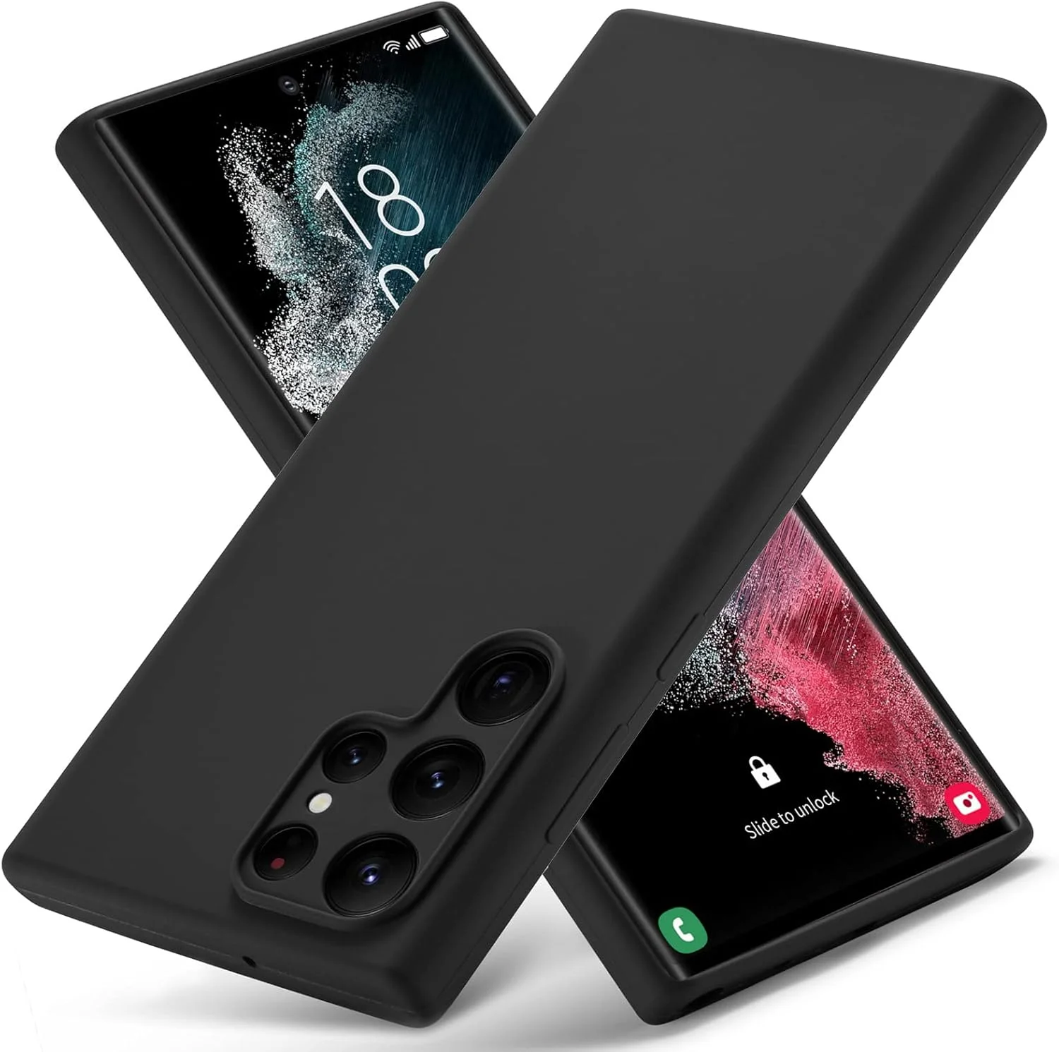 قاب سیلیکونی مایع Varikke برای گوشی سامسونگ گلکسی S22 Ultra، قاب لاستیکی ژلهای سیلیکونی با روکش میکروفیبر نرم، محافظ دوربین کامل و باریک برای سامسونگ S22 Ultra 5G، مشکی قاب سیلیکونی مایع Varikke برای گوشی سامسونگ گلکسی S22 Ultra، قاب لاستیکی ژلهای سیلیکونی با روکش میکروفیبر نرم، محافظ دوربین کامل و باریک برای سامسونگ S22 Ultra 5G، مشکی