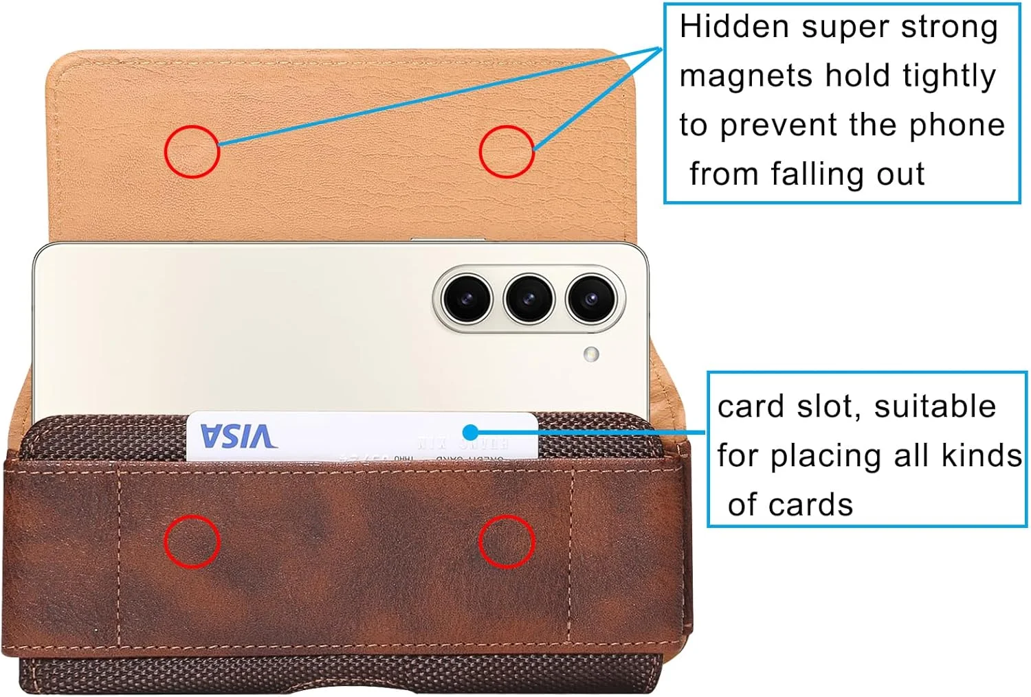 کیف کمری موبایل MXFDOKD مناسب برای گوشی های سامسونگ گلکسی زد فولد 5/زد فولد 4/زد فولد 3/زد فولد 2/زد فولد 2019، کیف پول کمری کیف کمری موبایل MXFDOKD مناسب برای گوشی های سامسونگ گلکسی زد فولد 5/زد فولد 4/زد فولد 3/زد فولد 2/زد فولد 2019، کیف پول کمری
