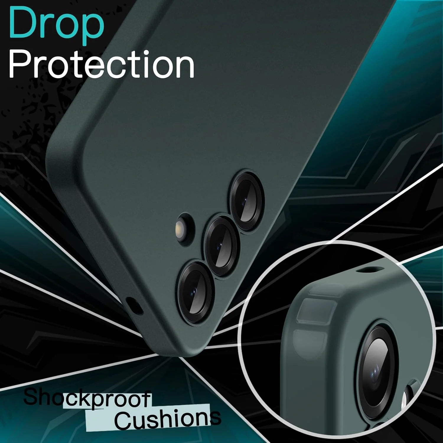 کاور محافظ باریک JETech برای گوشی سامسونگ گلکسی S25 5G، محافظت کامل لنز دوربین، کاور محافظ نازک TPU نرم با پوشش مات، ضد ضربه (سبز نیمه شب) کاور محافظ باریک JETech برای گوشی سامسونگ گلکسی S25 5G، محافظت کامل لنز دوربین، کاور محافظ نازک TPU نرم با پوشش مات، ضد ضربه (سبز نیمه شب)