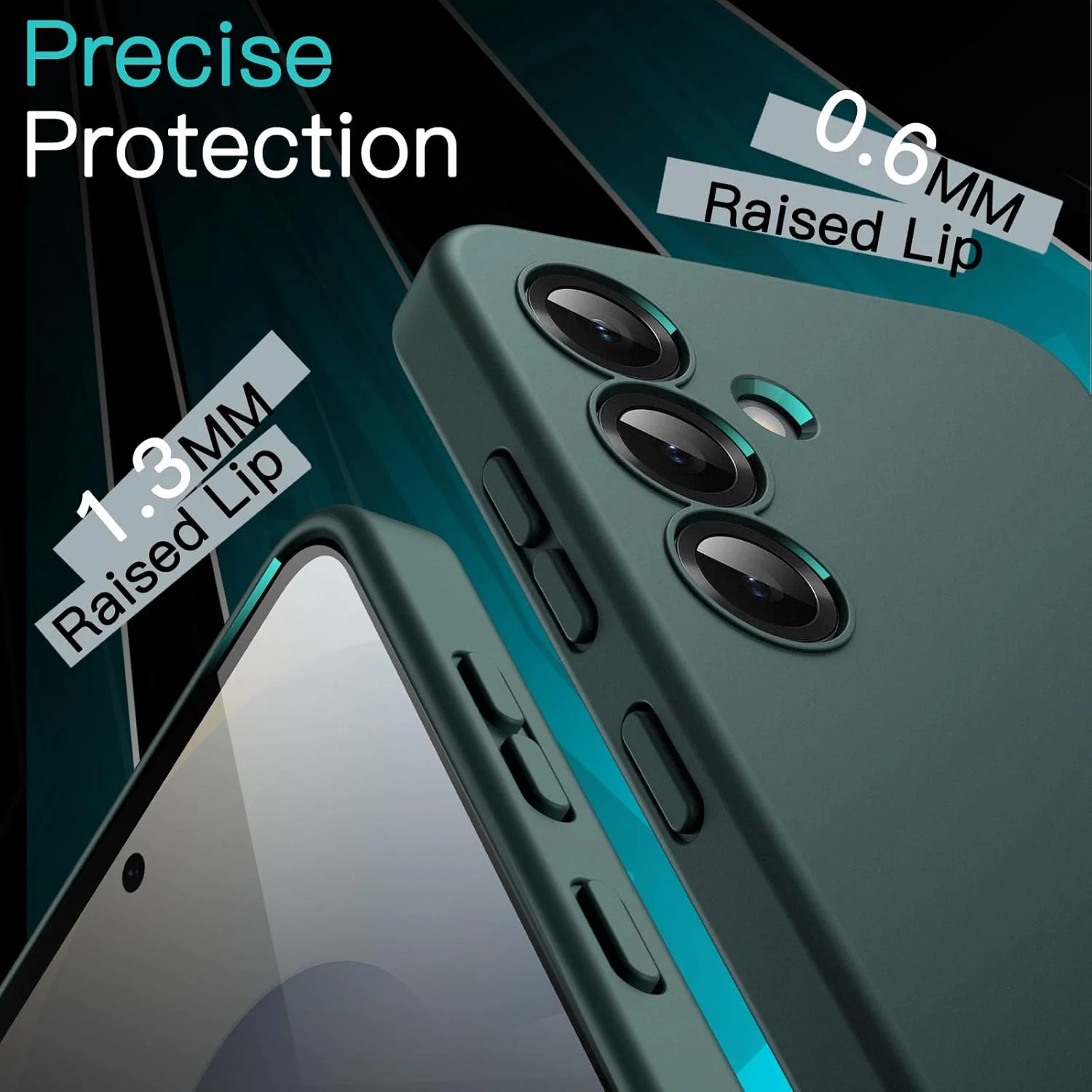 کاور محافظ باریک JETech برای گوشی سامسونگ گلکسی S25 5G، محافظت کامل لنز دوربین، کاور محافظ نازک TPU نرم با پوشش مات، ضد ضربه (سبز نیمه شب) کاور محافظ باریک JETech برای گوشی سامسونگ گلکسی S25 5G، محافظت کامل لنز دوربین، کاور محافظ نازک TPU نرم با پوشش مات، ضد ضربه (سبز نیمه شب)