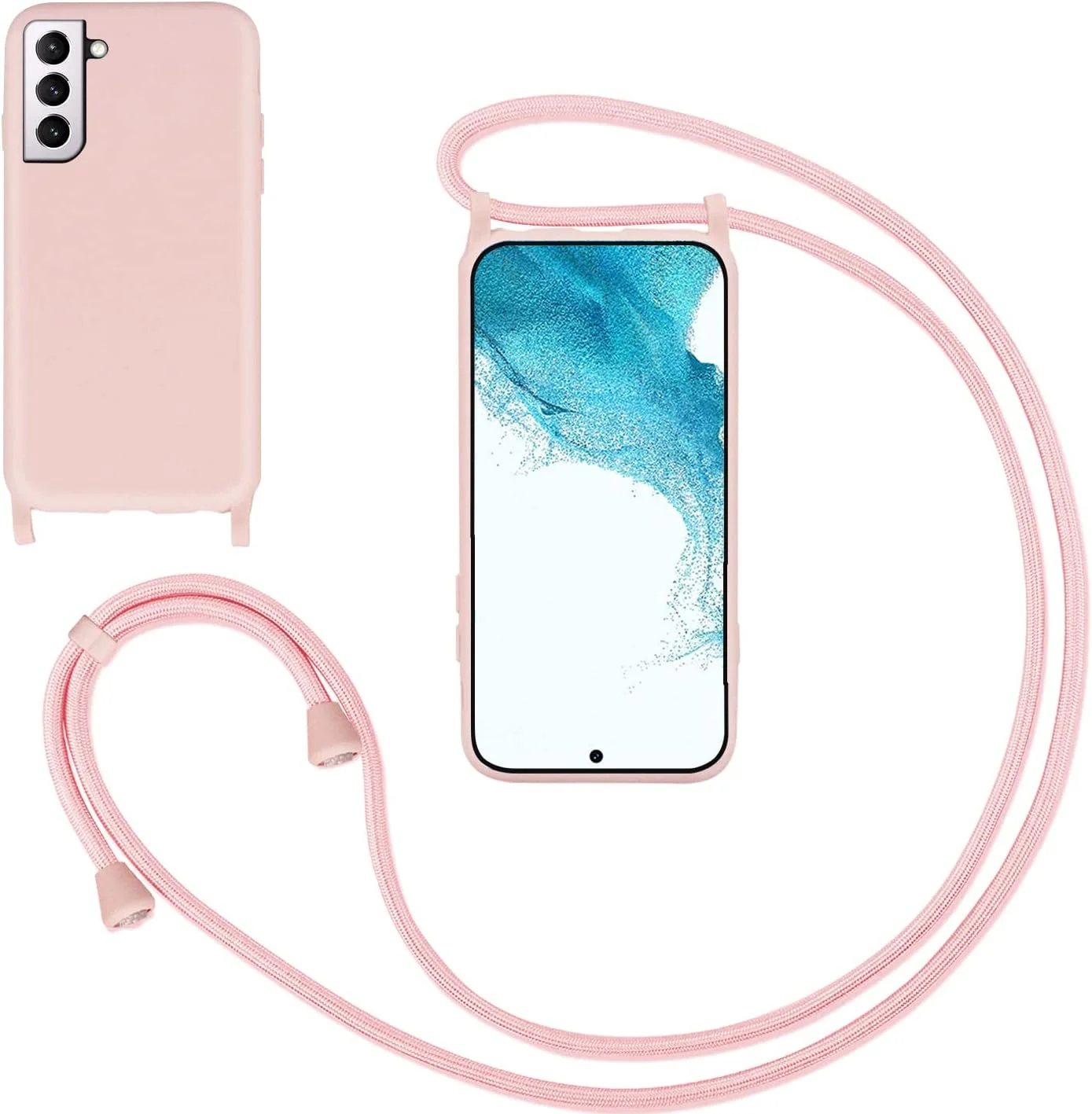 قاب زنجیردار گوشی موبایل GoodcAcy مناسب برای گوشی سامسونگ گلکسی S22 پلاس، قاب محافظ گردنبندی گوشی هوشمند با پوشش محافظ روبانی و زنجیر آویز گردنبند، قاب سیلیکونی مایع برای سامسونگ گلکسی قاب زنجیردار گوشی موبایل GoodcAcy مناسب برای گوشی سامسونگ گلکسی S22 پلاس، قاب محافظ گردنبندی گوشی هوشمند با پوشش محافظ روبانی و زنجیر آویز گردنبند، قاب سیلیکونی مایع برای سامسونگ گلکسی