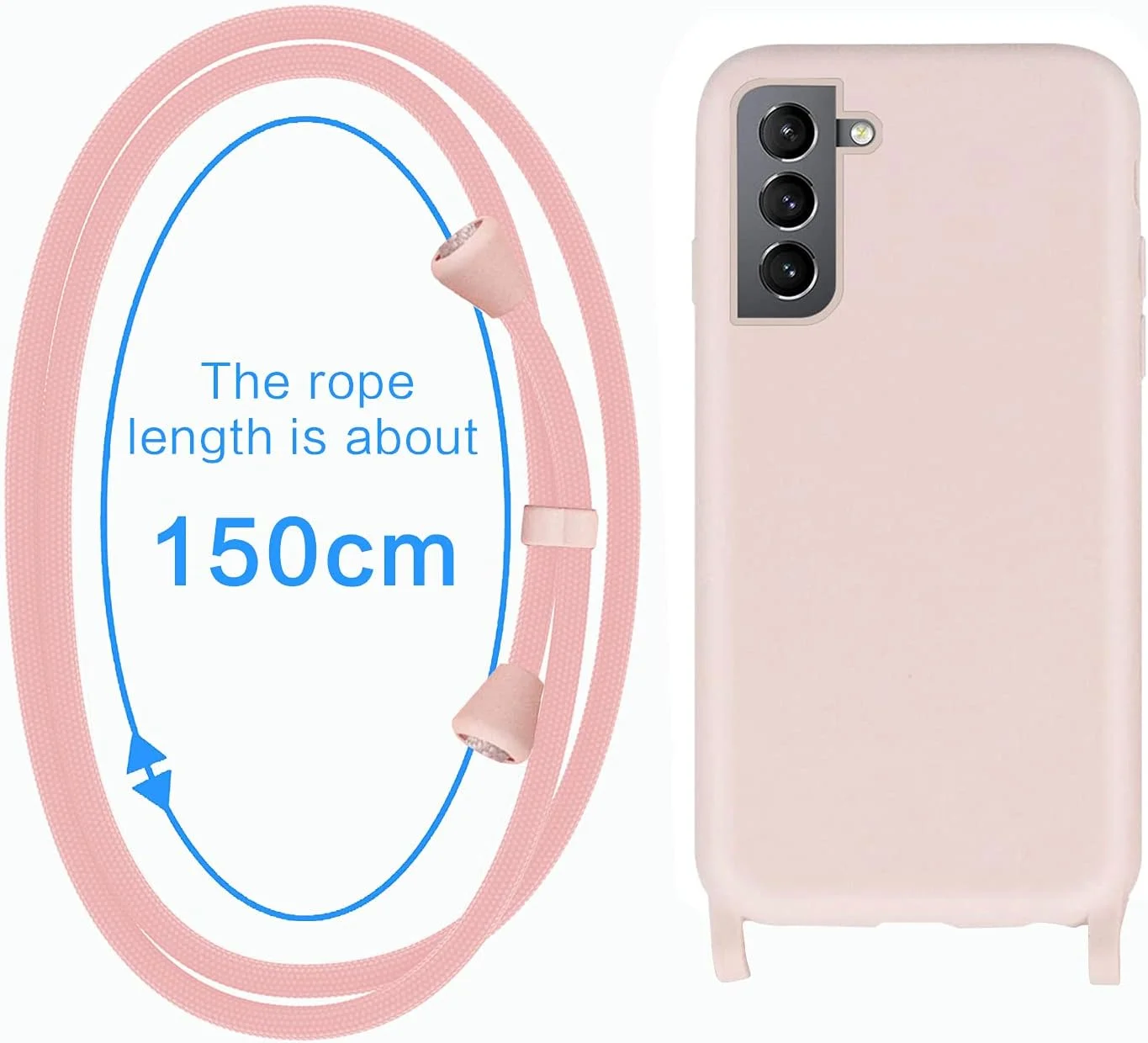 قاب زنجیردار گوشی موبایل GoodcAcy مناسب برای گوشی سامسونگ گلکسی S22 پلاس، قاب محافظ گردنبندی گوشی هوشمند با پوشش محافظ روبانی و زنجیر آویز گردنبند، قاب سیلیکونی مایع برای سامسونگ گلکسی قاب زنجیردار گوشی موبایل GoodcAcy مناسب برای گوشی سامسونگ گلکسی S22 پلاس، قاب محافظ گردنبندی گوشی هوشمند با پوشش محافظ روبانی و زنجیر آویز گردنبند، قاب سیلیکونی مایع برای سامسونگ گلکسی