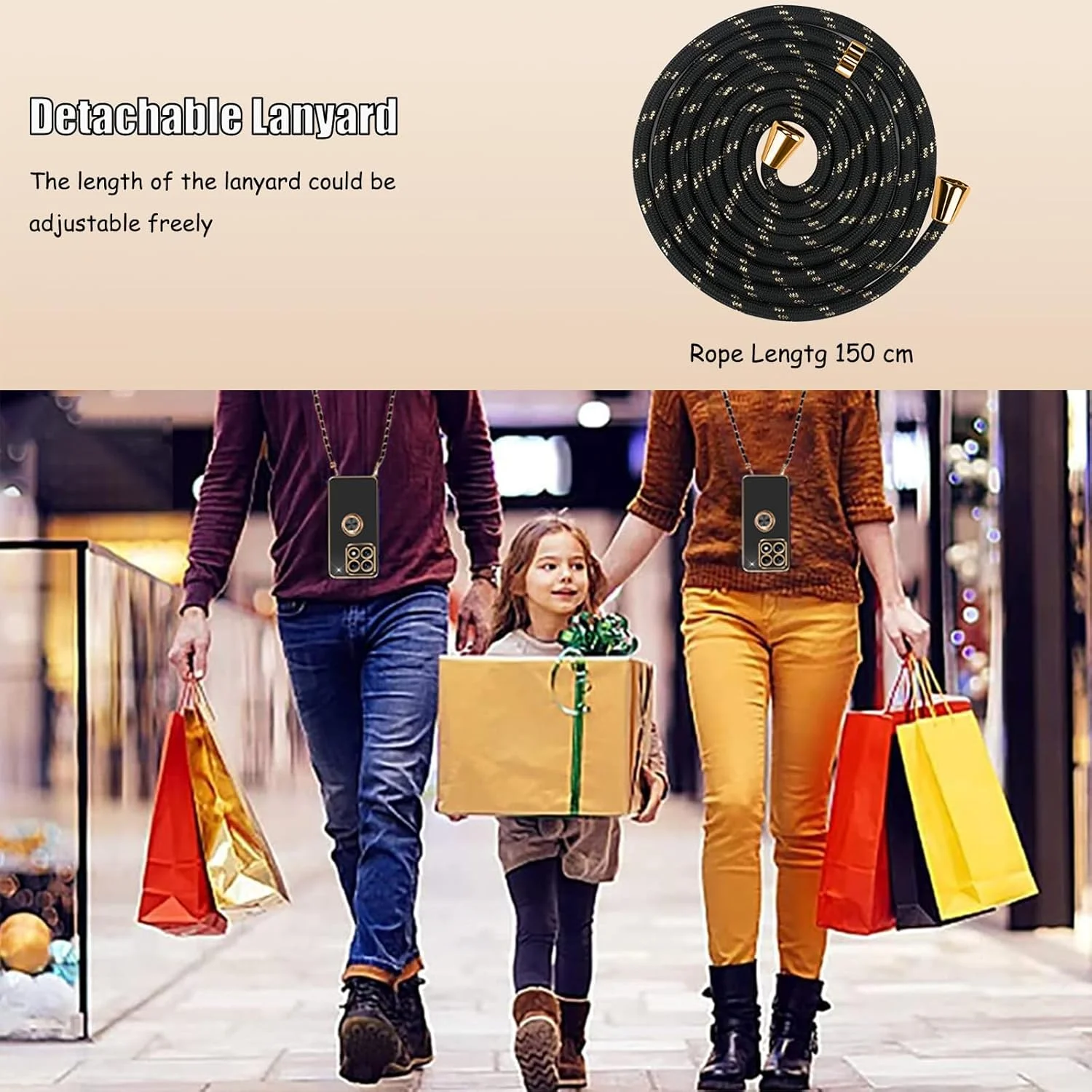 قاب سیلیکونی ضد ضربه گوشی شیائومی 14T Pro با بند و حلقه، دارای بند قابل تنظیم و استند - محافظت از تلفن