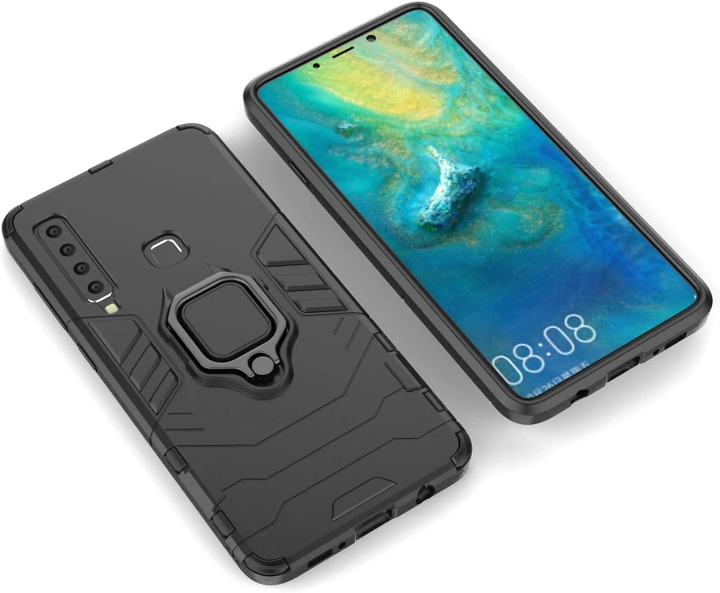 قاب محافظ گوشی موبایل میجین سازگار با گلکسی A9 (2018)، حلقه فلزی، استند، ضد ضربه، لایه سخت (سازگار با هولدر مغناطیسی خودرو)، دو لایه، مقاوم برای سامسونگ گلکسی A9 2018 (مشکی) قاب محافظ گوشی موبایل میجین سازگار با گلکسی A9 (2018)، حلقه فلزی، استند، ضد ضربه، لایه سخت (سازگار با هولدر مغناطیسی خودرو)، دو لایه، مقاوم برای سامسونگ گلکسی A9 2018 (مشکی)