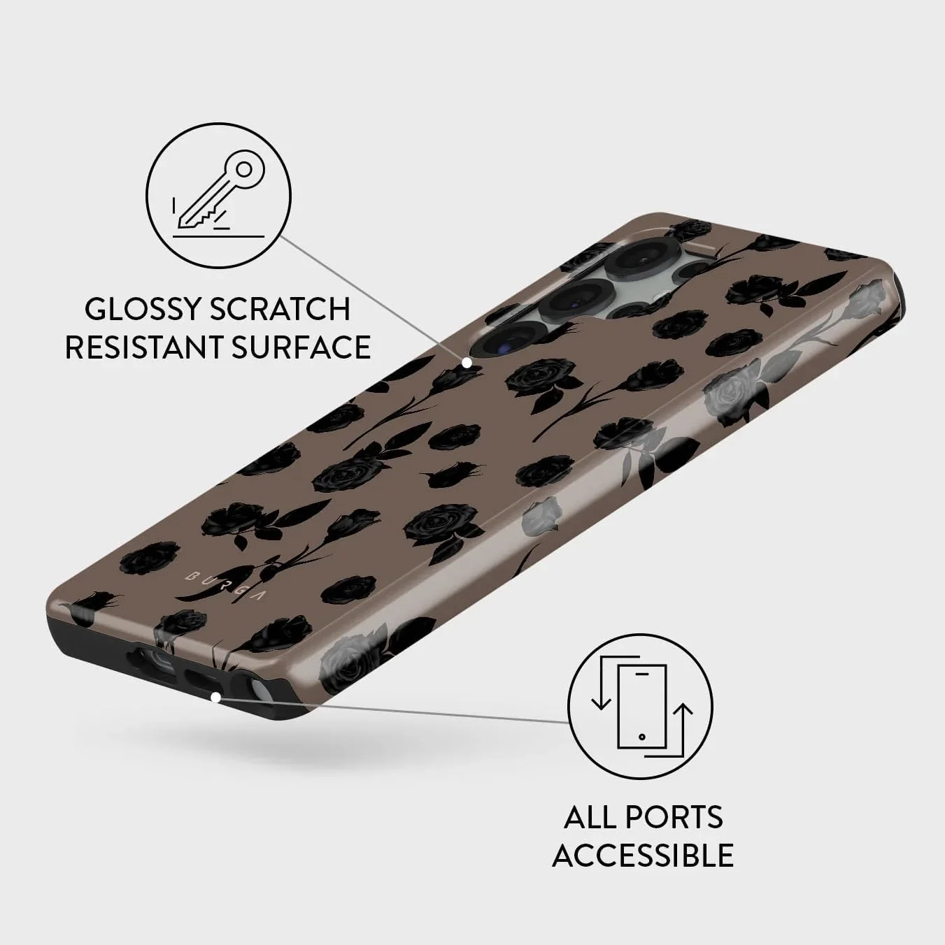 کاور گوشی بورگا سازگار با گوشی موبایل سامسونگ گلکسی S25 Ultra، کاور محافظ دو لایه سخت سیلیکونی مقاوم در برابر خط و خش و ضربه (الهه) کاور گوشی بورگا سازگار با گوشی موبایل سامسونگ گلکسی S25 Ultra، کاور محافظ دو لایه سخت سیلیکونی مقاوم در برابر خط و خش و ضربه (الهه)