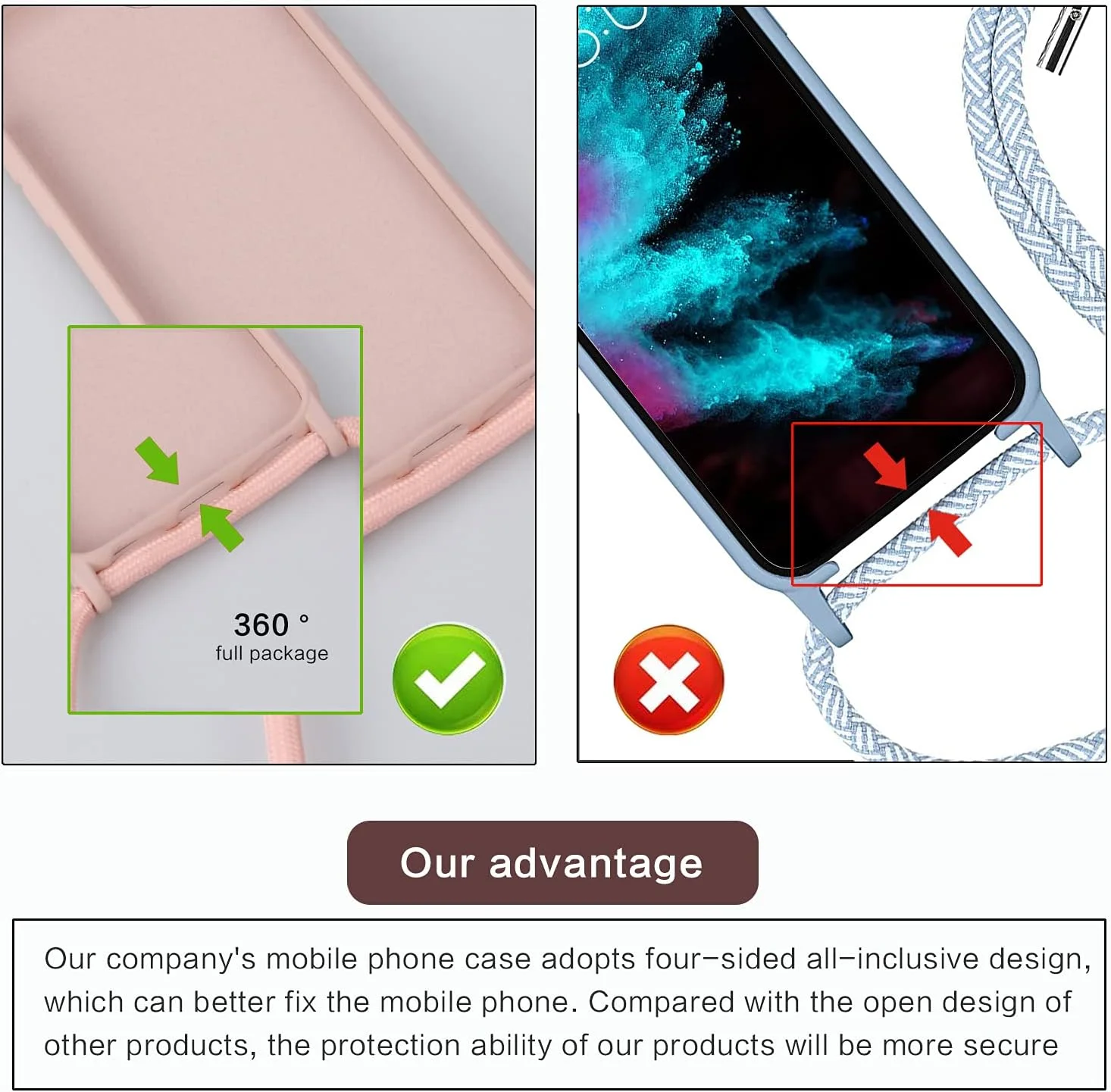 قاب زنجیردار گوشی موبایل GoodcAcy مناسب برای گوشی سامسونگ گلکسی S22 پلاس، قاب محافظ گردنبندی گوشی هوشمند با پوشش محافظ روبانی و زنجیر آویز گردنبند، قاب سیلیکونی مایع برای سامسونگ گلکسی قاب زنجیردار گوشی موبایل GoodcAcy مناسب برای گوشی سامسونگ گلکسی S22 پلاس، قاب محافظ گردنبندی گوشی هوشمند با پوشش محافظ روبانی و زنجیر آویز گردنبند، قاب سیلیکونی مایع برای سامسونگ گلکسی