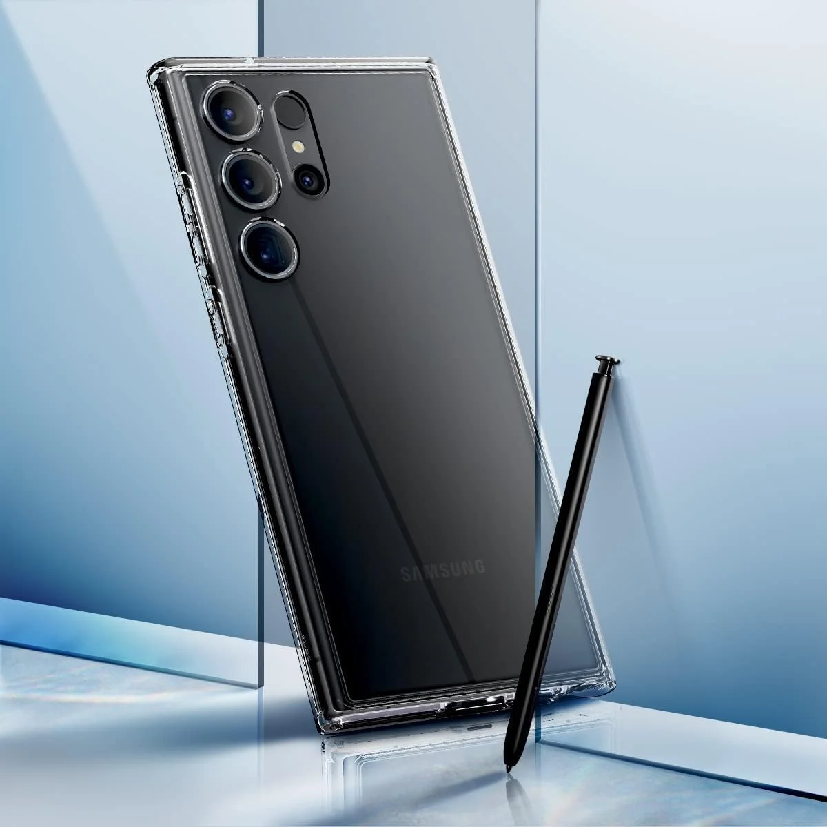 کاور پشتی شفاف AWH Ultra Hybrid، محافظ، کاور موبایل، شفاف برای گوشی سامسونگ گلکسی S23 Ultra 2023 5G - کریستال کلیر