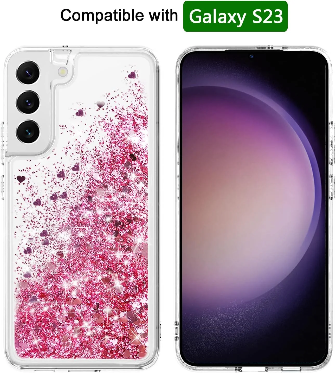 قاب محافظ گوشی سامسونگ گلکسی اس 23، طرح مایع شناور اکلیلی رنگارنگ، جنس TPU، رنگ رزگلد قاب محافظ گوشی سامسونگ گلکسی اس 23، طرح مایع شناور اکلیلی رنگارنگ، جنس TPU، رنگ رزگلد