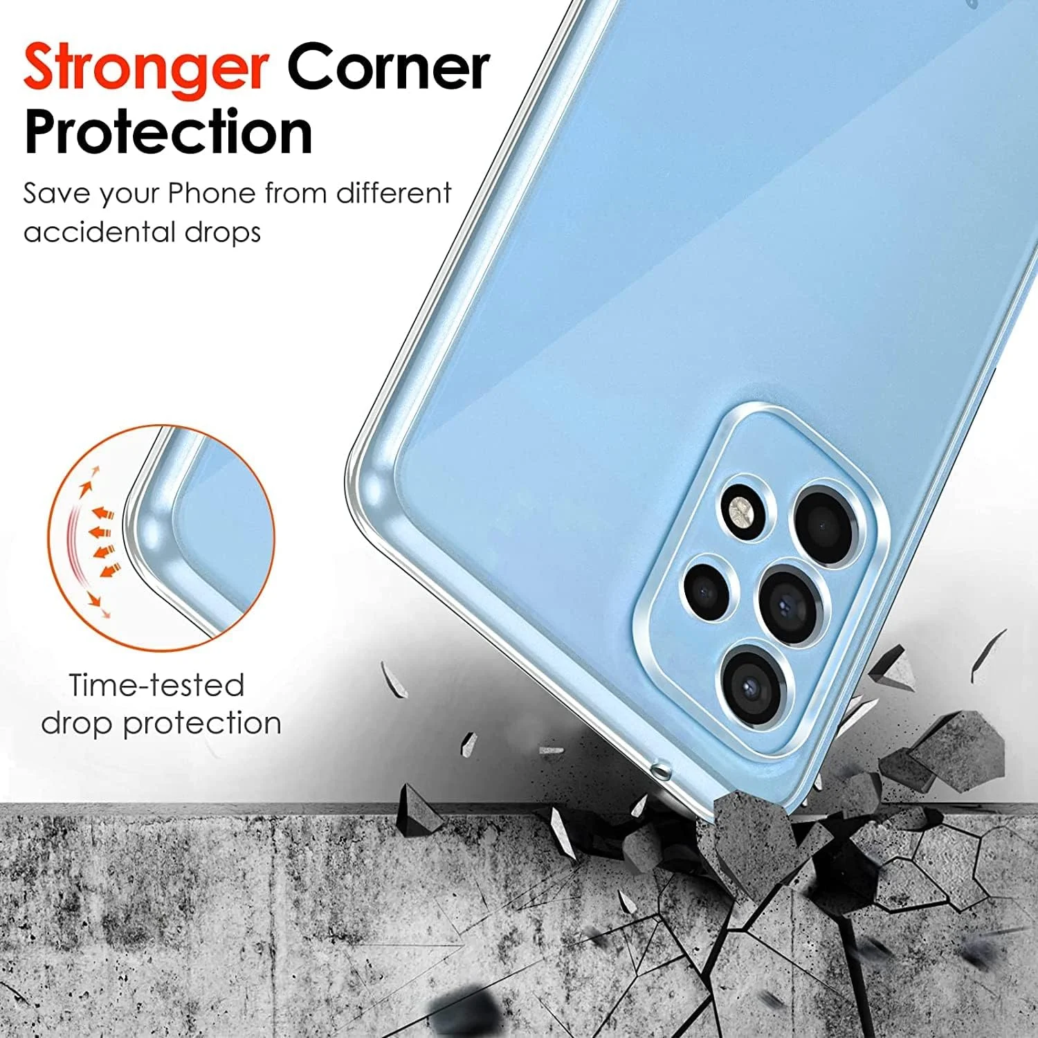 کاور ژله ای شفاف و نرم گوشی سامسونگ گلکسی A23، ساخته شده از سیلیکون TPU ضد ضربه کاور ژله ای شفاف و نرم گوشی سامسونگ گلکسی A23، ساخته شده از سیلیکون TPU ضد ضربه