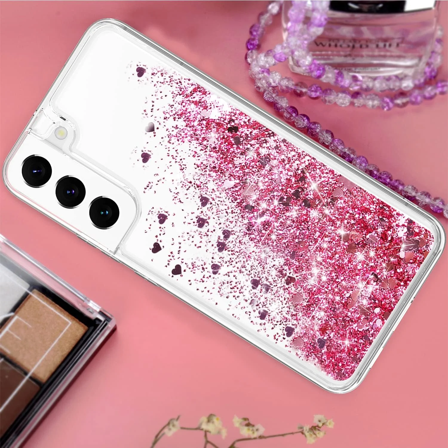 قاب محافظ گوشی سامسونگ گلکسی اس 23، طرح مایع شناور اکلیلی رنگارنگ، جنس TPU، رنگ رزگلد قاب محافظ گوشی سامسونگ گلکسی اس 23، طرح مایع شناور اکلیلی رنگارنگ، جنس TPU، رنگ رزگلد