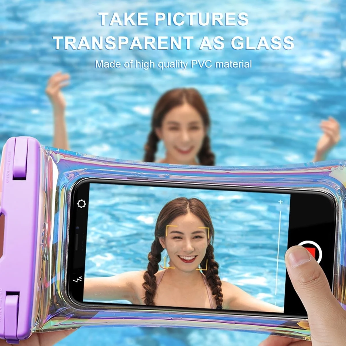 کیف ضد آب گوشی موبایل شناور IPX8 یونیورسال T Tersely، کاور 7 اینچی رنگارنگ و ضد آب با بند گردنی برای آیفون 16/15/14 پرو/مکس و سامسونگ گلکسی S25/S24/S23 اولترا/FE