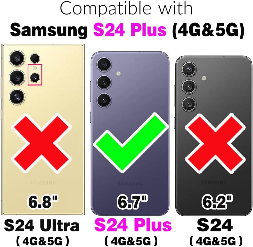 کاور گوشی آسویش برای سامسونگ گلکسی S24 پلاس S24+ 5G با محافظ صفحه نمایش و پایه نگهدارنده دوربین، کاور مغناطیسی باریک محافظ موبایل، لوازم جانبی گوشی S24plus 24S + S 24 24+ آبی مناسب بانوان و آقایان