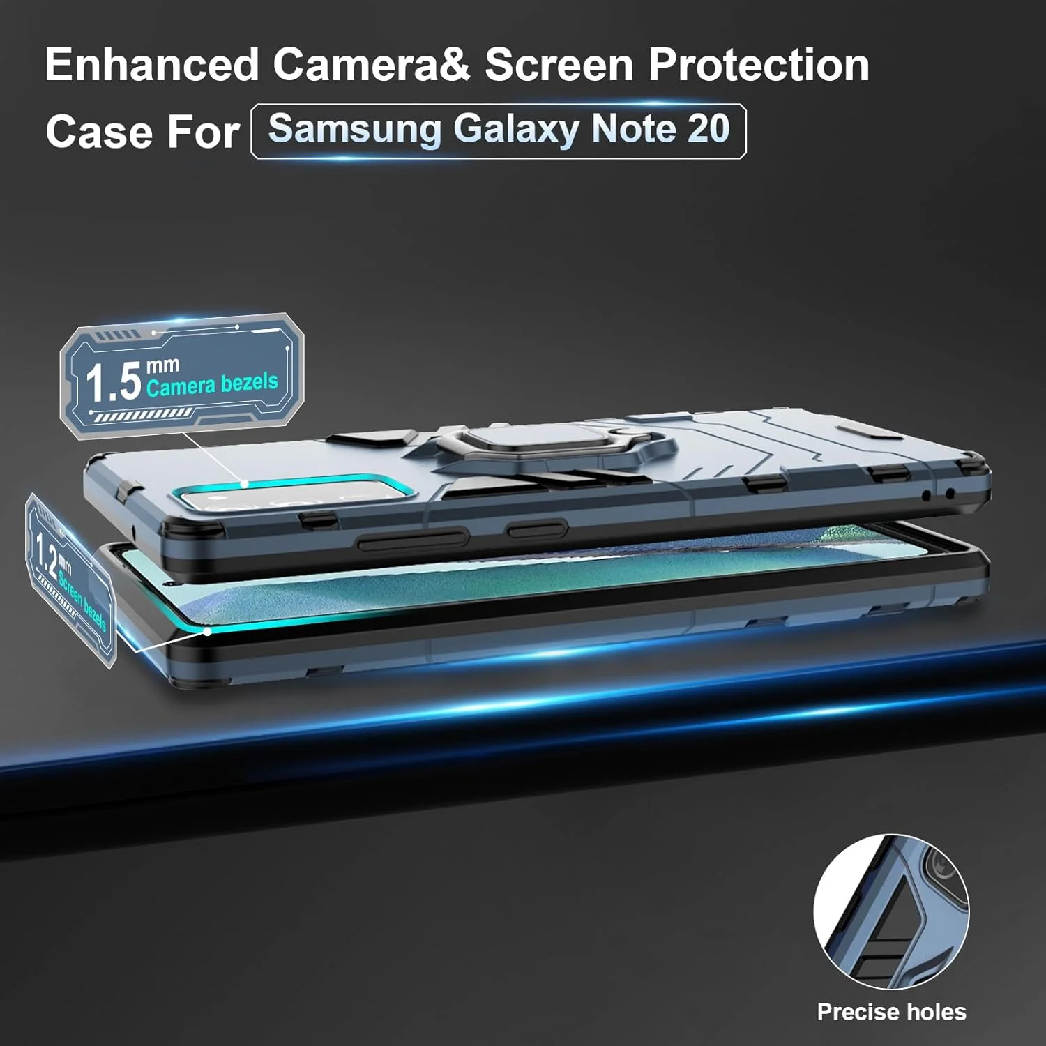 قاب گوشی سامسونگ گلکسی S10e به همراه محافظ صفحه نمایش شیشه ای حرارت دیده، قاب گوشی موبایل ضد ضربه و مقاوم برای سامسونگ گلکسی S10e آبی قاب گوشی سامسونگ گلکسی S10e به همراه محافظ صفحه نمایش شیشه ای حرارت دیده، قاب گوشی موبایل ضد ضربه و مقاوم برای سامسونگ گلکسی S10e آبی