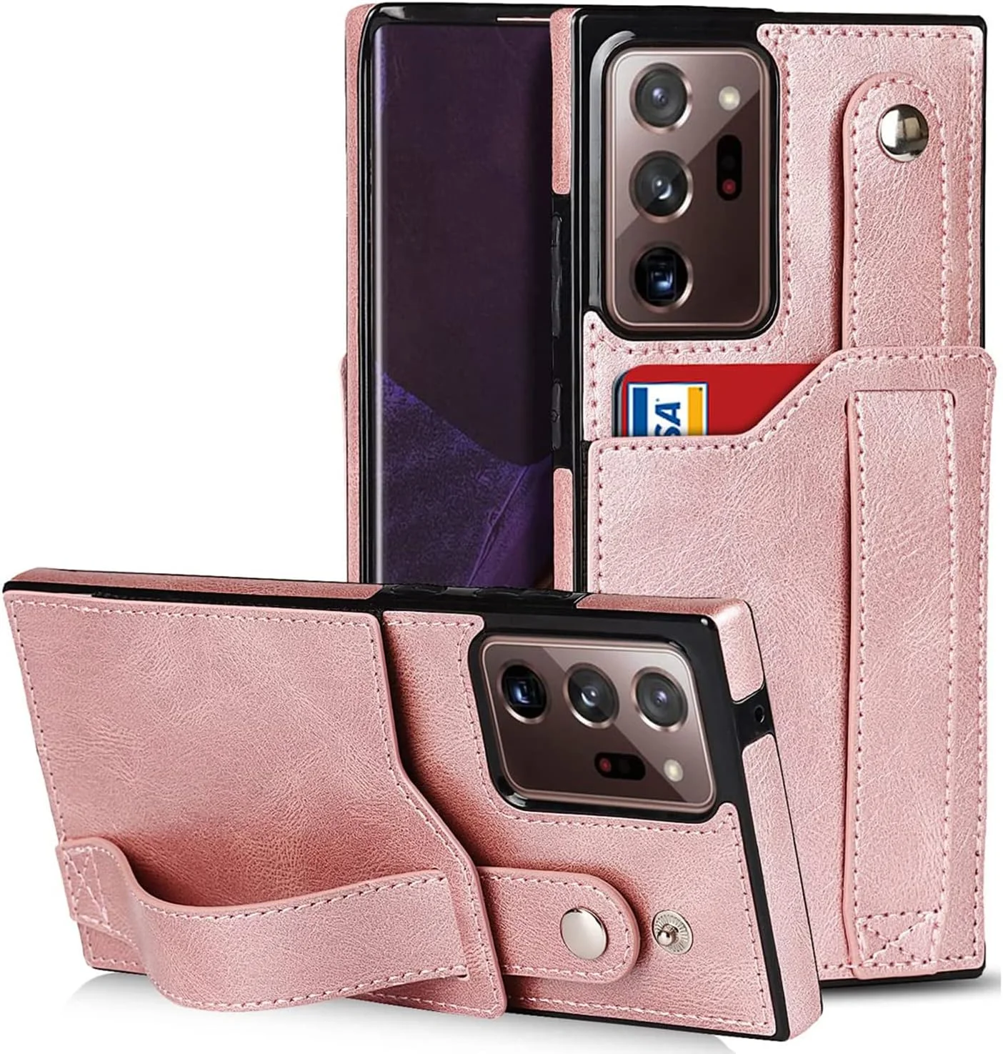 کیف پول چرمی پریمیوم TERRIFI برای گوشی سامسونگ گلکسی نوت 20 اولترا 5G، دارای بند مچی قابل تنظیم، استند، چرم PU، جای کارت اعتباری، کاور محافظ هیبریدی، مشکی، 6.9 اینچ کیف پول چرمی پریمیوم TERRIFI برای گوشی سامسونگ گلکسی نوت 20 اولترا 5G، دارای بند مچی قابل تنظیم، استند، چرم PU، جای کارت اعتباری، کاور محافظ هیبریدی، مشکی، 6.9 اینچ