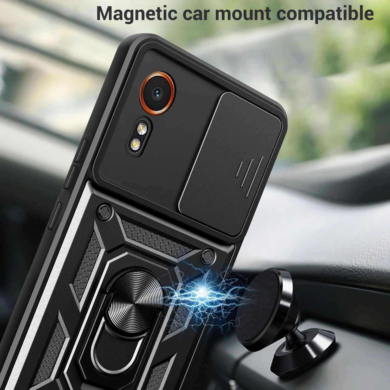 کاور محافظ گوشی سامسونگ گلکسی Xcover 7 مدل SDTEK به همراه محافظ لنز دوربین، استند، حلقه نگهدارنده مغناطیسی و محافظ صفحه نمایش شیشه ای (مشکی) کاور محافظ گوشی سامسونگ گلکسی Xcover 7 مدل SDTEK به همراه محافظ لنز دوربین، استند، حلقه نگهدارنده مغناطیسی و محافظ صفحه نمایش شیشه ای (مشکی)