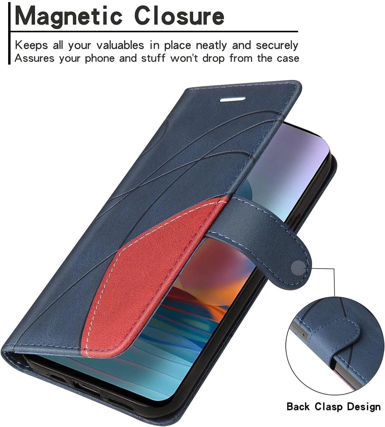 کاور محافظ XINNI برای گوشی سامسونگ گلکسی S24 Fe، قاب کتابی گوشی موبایل طرح رترو ضد ضربه از جنس چرم PU / کیف پول مغناطیسی تاشو TPU، آبی کاور محافظ XINNI برای گوشی سامسونگ گلکسی S24 Fe، قاب کتابی گوشی موبایل طرح رترو ضد ضربه از جنس چرم PU / کیف پول مغناطیسی تاشو TPU، آبی