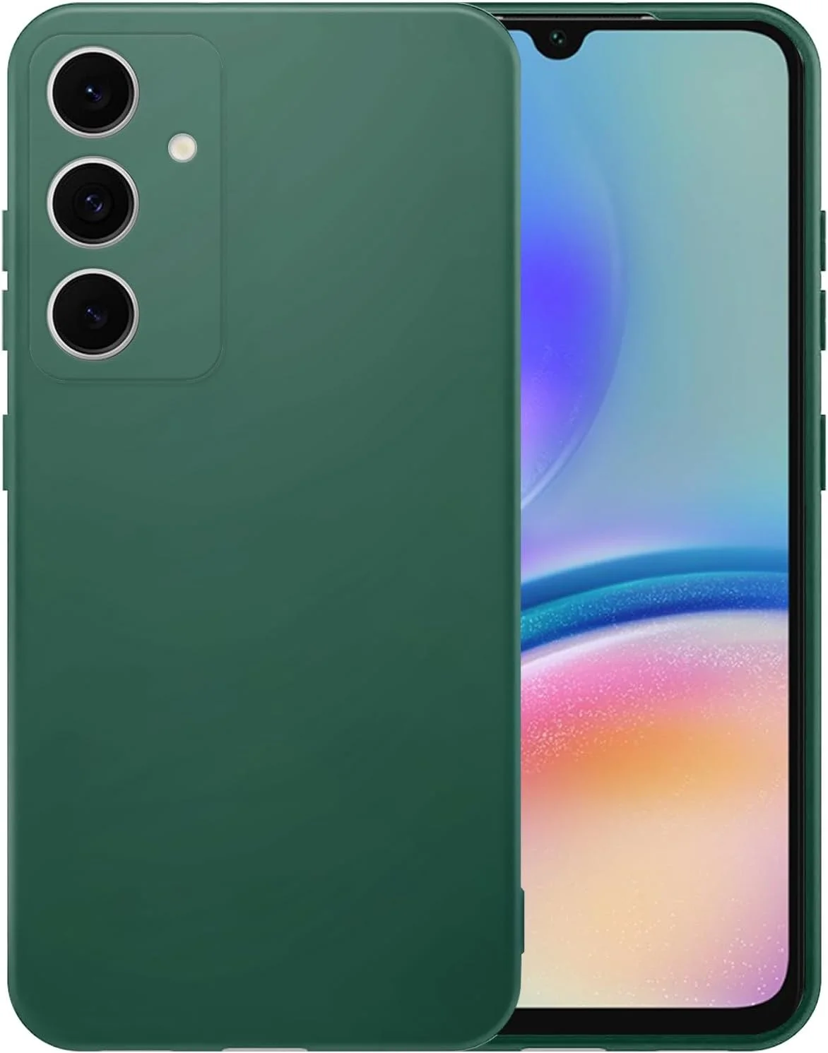 کاور سیلیکونی محافظ گوشی سامسونگ گلکسی A05S، نازک با محافظت از دوربین، داخلی نرم، باریک و انعطاف پذیر (برای سامسونگ گلکسی A05S - سبز)
