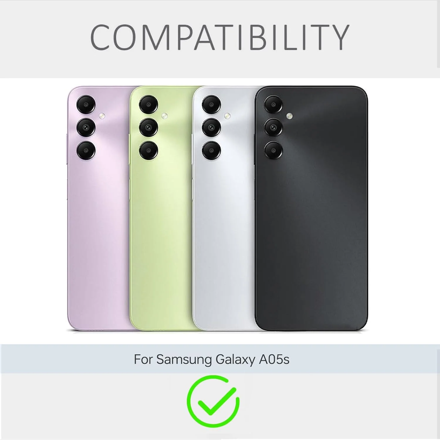 کاور سیلیکونی محافظ گوشی سامسونگ گلکسی A05S، نازک با محافظت از دوربین، داخلی نرم، باریک و انعطاف پذیر (برای سامسونگ گلکسی A05S - سبز)