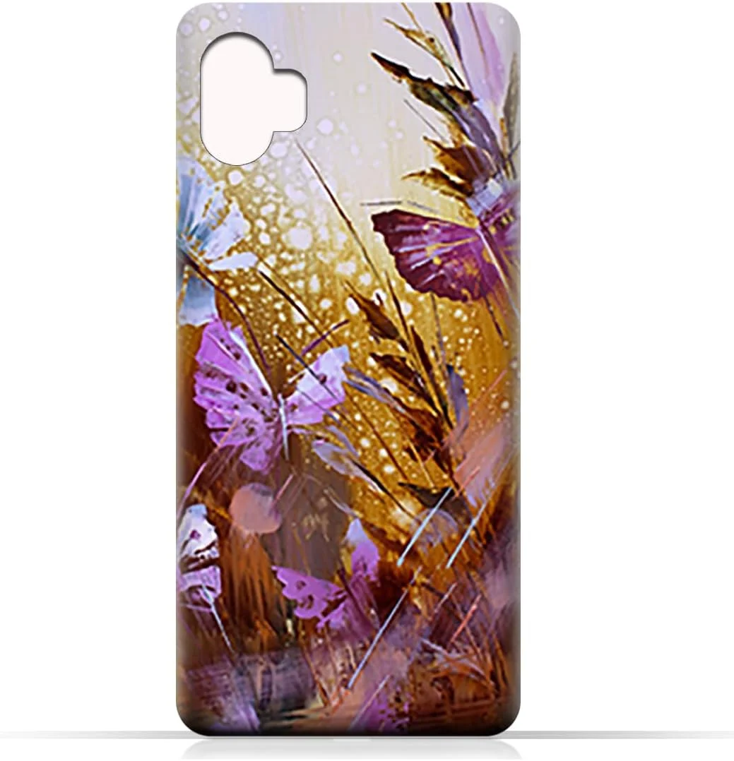 کاور محافظ پشت گوشی TPU سازگار با مدل Samsung Galaxy XCover6 Pro با طرح نقاشی رنگ روغن پروانه ها
