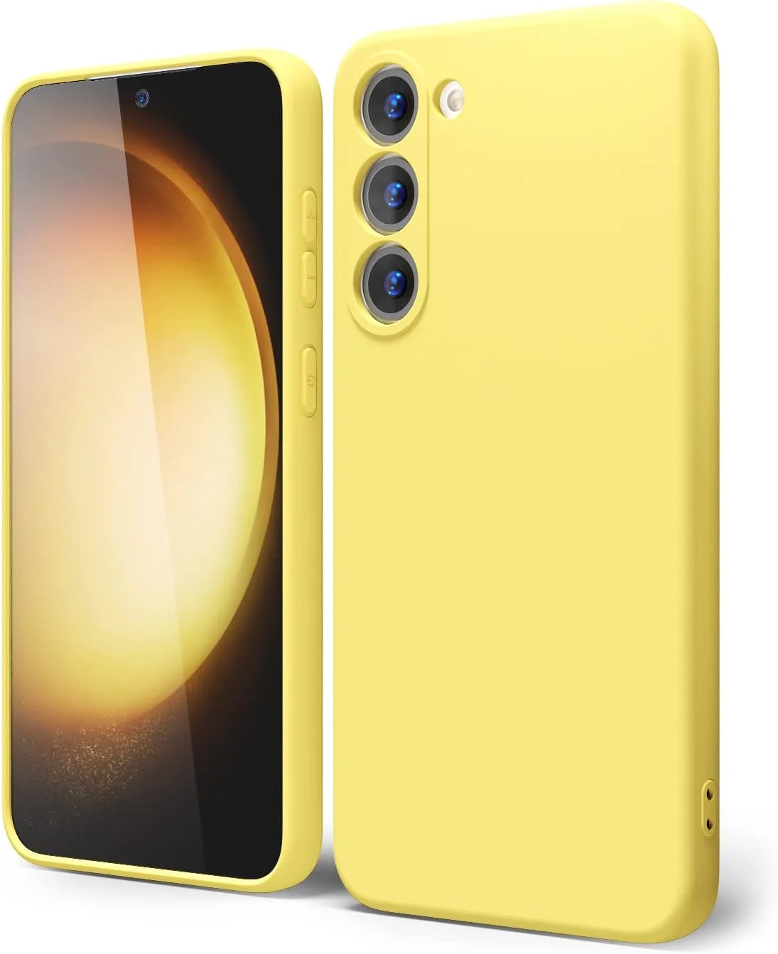 قاب سیلیکونی برای گوشی سامسونگ گلکسی اس 23 پلاس با محافظ دوربین، قاب محافظ نازک رنگی ژله ای لاستیکی ساده، قاب محافظ موبایل نرم و باریک TPU مات، قاب محافظ زیبا و شیک برای
