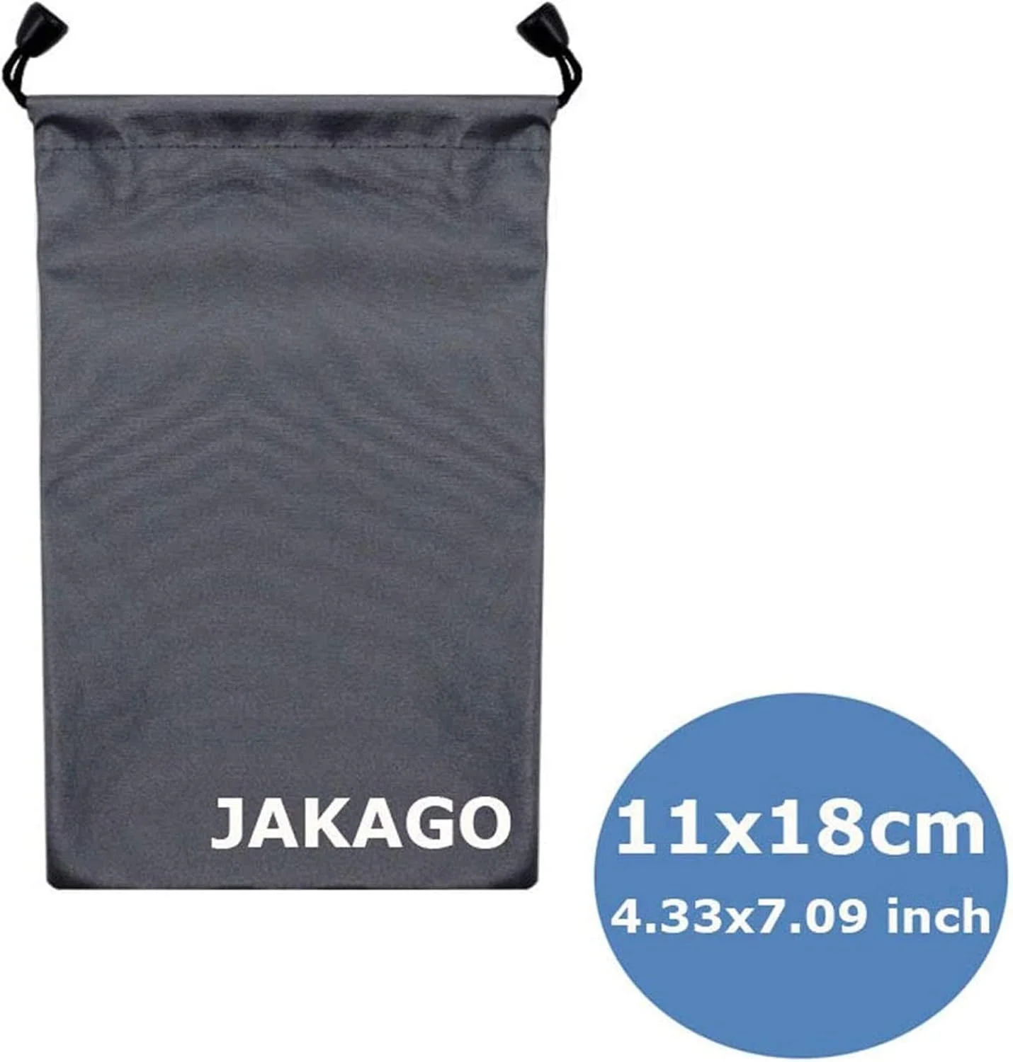 JAKAGO 2 عدد کیف پارچه ای جهانی جوراب تلفن کیف ضد آب قابل حمل برای عینک، هدفون، پاوربانک و همه تلفن های همراه زیر 5.5 اینچ مانند آیفون سامسونگ هواوی ال جی سونی (11x18 سانتی متر)