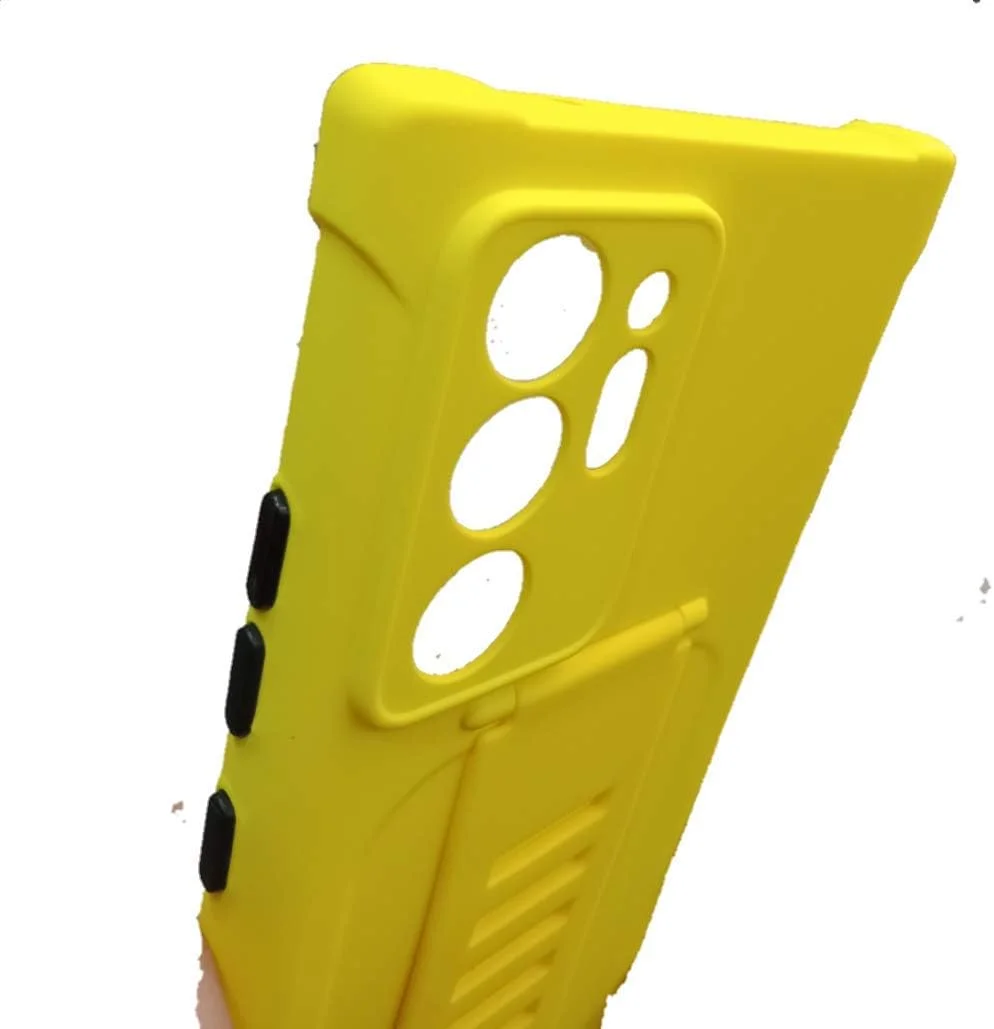 کاور محافظ سیلیکونی مایع ضد ضربه با بند مچی رنگی مناسب گوشی سامسونگ گلکسی نوت 20 اولترا - زرد