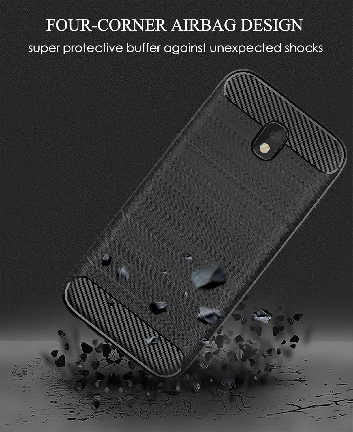 قاب گوشی سامسونگ گلکسی J5 Pro نکویا، محافظ کامل نرم با محافظت در برابر خش و اثر انگشت + مقاوم در برابر خراش، مناسب برای گوشی موبایل سامسونگ گلکسی J5 Pro