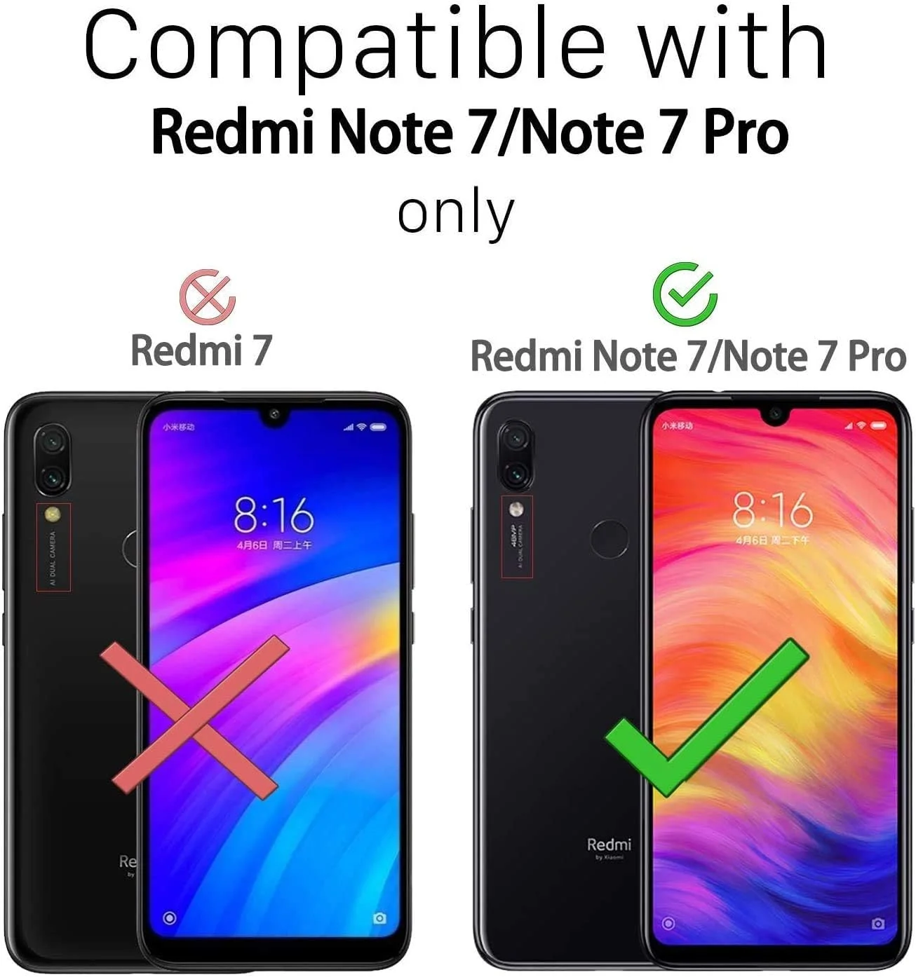 کاور محافظ ژله ای شفاف برای گوشی شیائومی ردمی نوت 7 پرو/شیائومی ردمی نوت 7، فوق العاده باریک و مقاوم در برابر خراش، ساخته شده از TPU و سیلیکون نرم