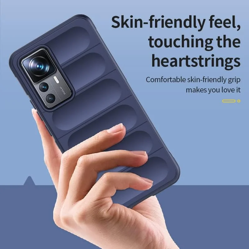 کاور محافظ گوشی شیائومی 12T/12T Pro، جنس سیلیکون TPU نرم، ضد ضربه، انعطاف پذیر، قابل شستشو، پوشش 360 درجه، سازگار با شیائومی 12T/12T Pro، آبی آسمانی