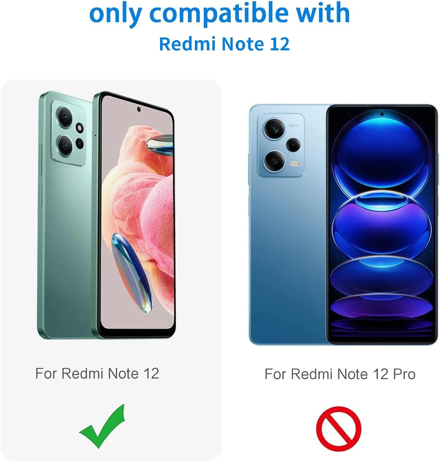 کاور محافظ شفاف گوشی شیائومی ردمی نوت 12، قاب پشتی محافظ شفاف برای شیائومی ردمی نوت 12 با اندازه 6.67 اینچ