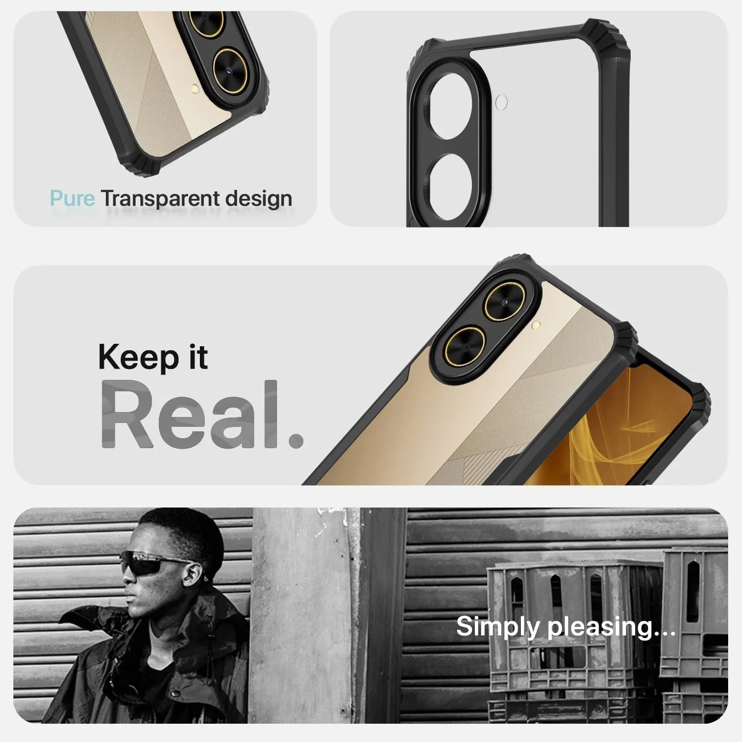 قاب محافظ گوشی ردمی A5، ضد ضربه، پشت شفاف، محافظت 360 درجه، طراحی محافظتی، کاور پشتی شفاف ردمی A5 2025 قاب محافظ گوشی ردمی A5، ضد ضربه، پشت شفاف، محافظت 360 درجه، طراحی محافظتی، کاور پشتی شفاف ردمی A5 2025