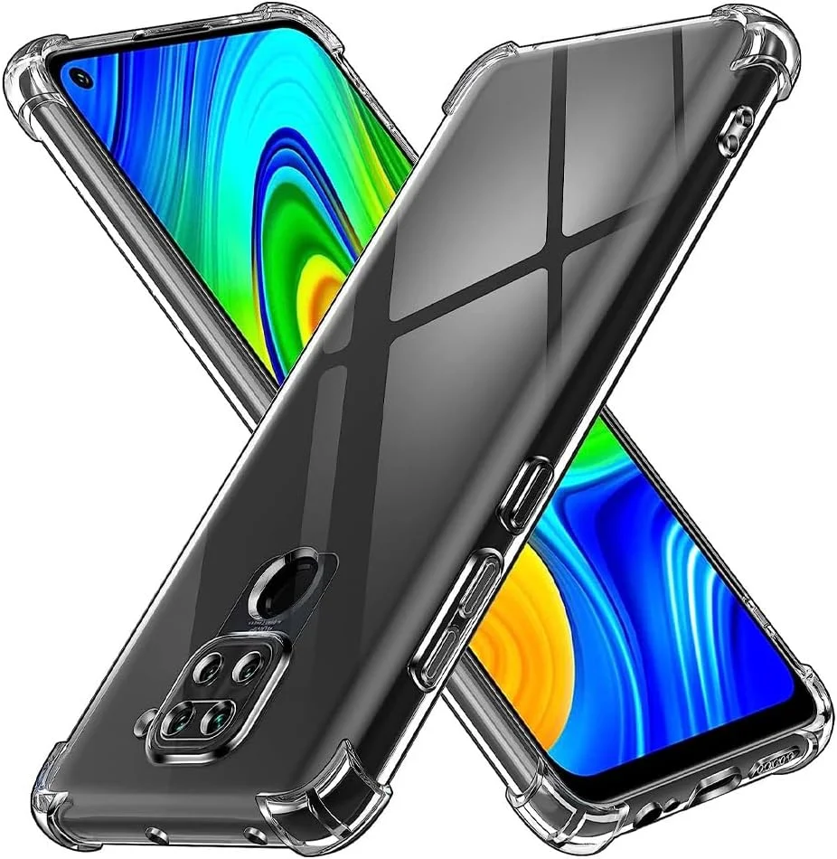 کاور محافظ شفاف مارگون برای گوشی شیائومی ردمی نوت 9، بامپر لبه نرم TPU با قابلیت جذب شوک و گوشه های تقویت شده