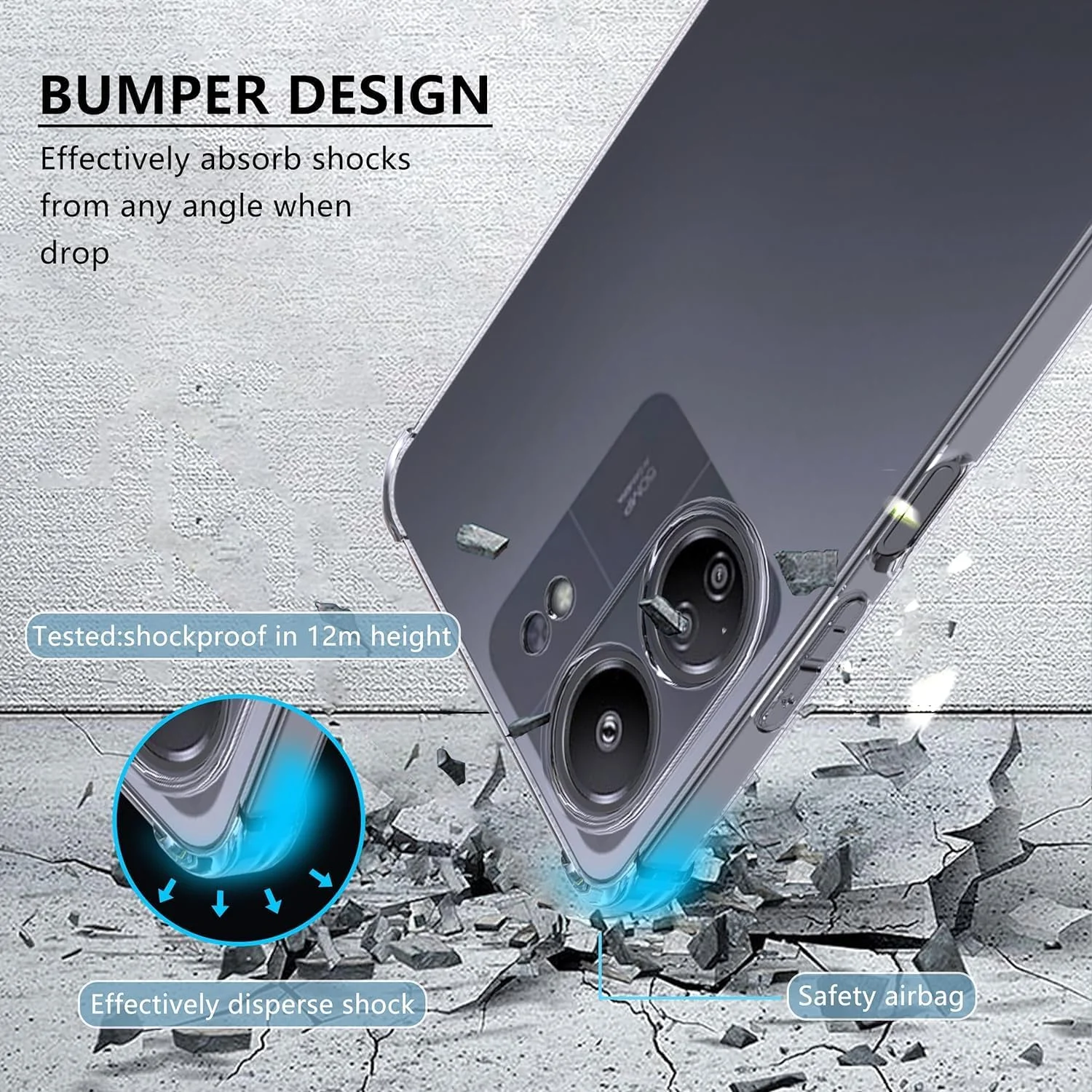 کاور محافظ ژله ای شفاف Zubitech سازگار با Redmi 13C، ساخته شده از سیلیکون TPU نرم، سبک و مقاوم در برابر ضربه، با محافظت از دوربین، طراحی شده برای Redmi 13C (شفاف) کاور محافظ ژله ای شفاف Zubitech سازگار با Redmi 13C، ساخته شده از سیلیکون TPU نرم، سبک و مقاوم در برابر ضربه، با محافظت از دوربین، طراحی شده برای Redmi 13C (شفاف)