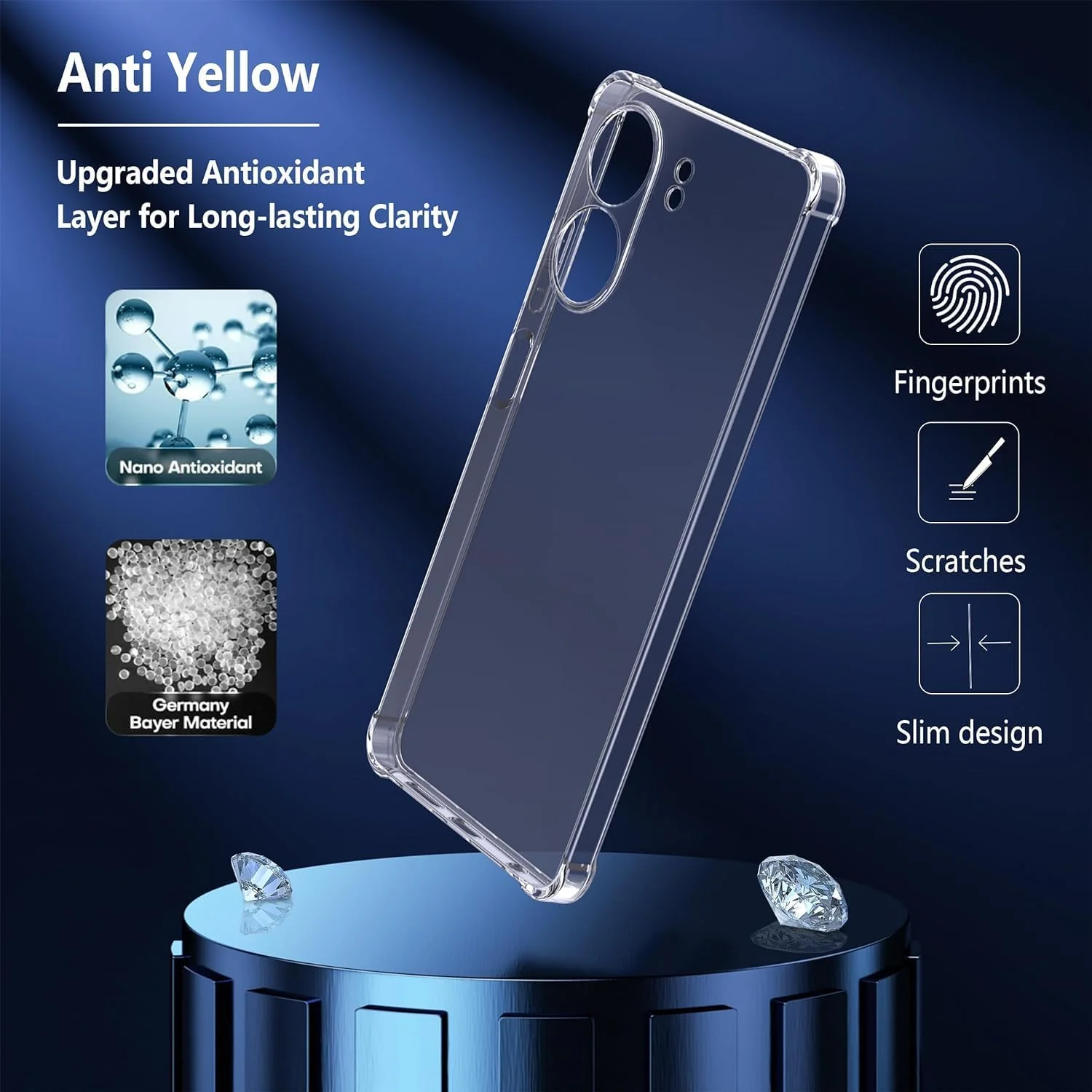 کاور محافظ ژله ای شفاف Zubitech سازگار با Redmi 13C، ساخته شده از سیلیکون TPU نرم، سبک و مقاوم در برابر ضربه، با محافظت از دوربین، طراحی شده برای Redmi 13C (شفاف) کاور محافظ ژله ای شفاف Zubitech سازگار با Redmi 13C، ساخته شده از سیلیکون TPU نرم، سبک و مقاوم در برابر ضربه، با محافظت از دوربین، طراحی شده برای Redmi 13C (شفاف)