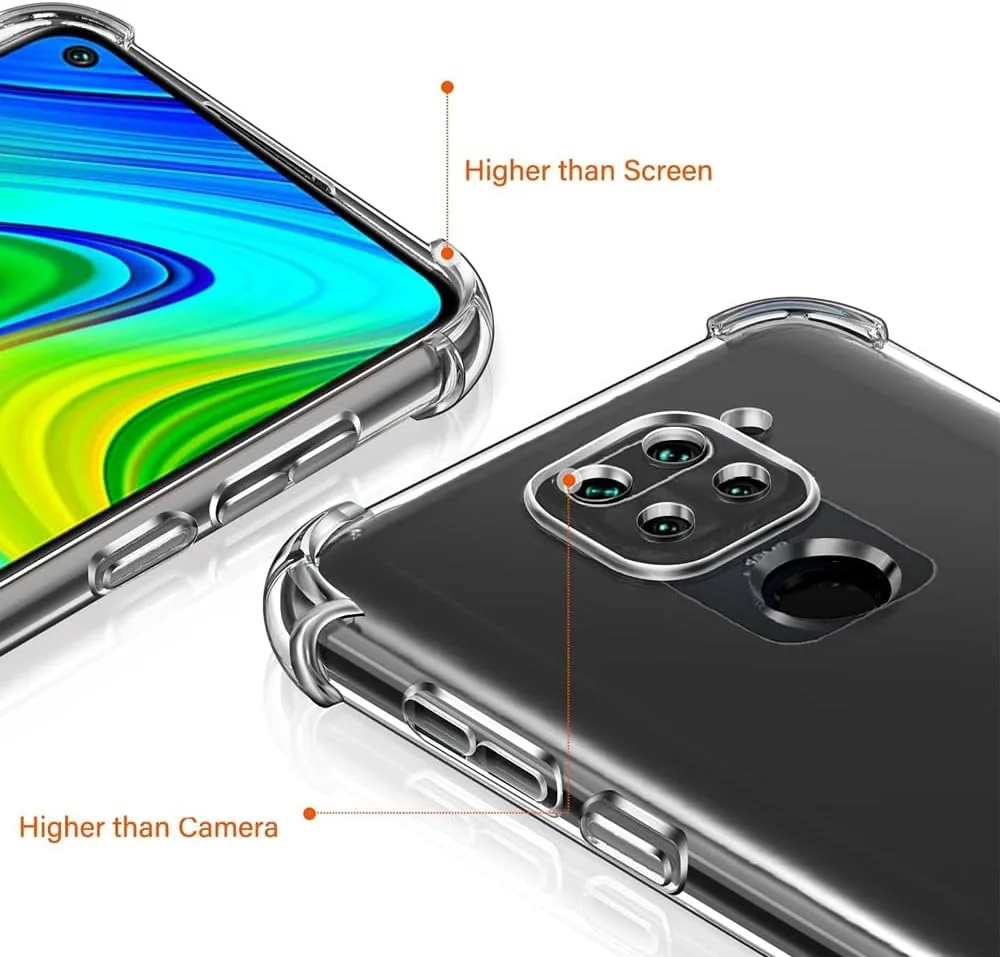 کاور محافظ شفاف مارگون برای گوشی شیائومی ردمی نوت 9، بامپر لبه نرم TPU با قابلیت جذب شوک و گوشه های تقویت شده کاور محافظ شفاف مارگون برای گوشی شیائومی ردمی نوت 9، بامپر لبه نرم TPU با قابلیت جذب شوک و گوشه های تقویت شده