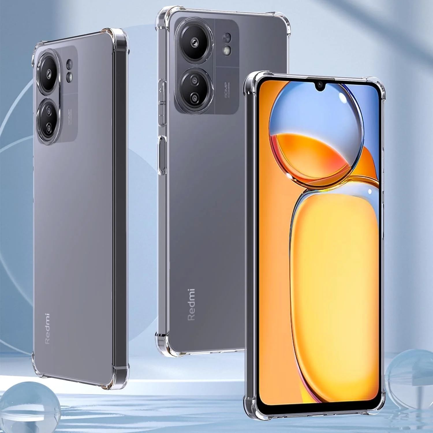 کاور محافظ ژله ای شفاف Zubitech سازگار با Redmi 13C، ساخته شده از سیلیکون TPU نرم، سبک و مقاوم در برابر ضربه، با محافظت از دوربین، طراحی شده برای Redmi 13C (شفاف) کاور محافظ ژله ای شفاف Zubitech سازگار با Redmi 13C، ساخته شده از سیلیکون TPU نرم، سبک و مقاوم در برابر ضربه، با محافظت از دوربین، طراحی شده برای Redmi 13C (شفاف)